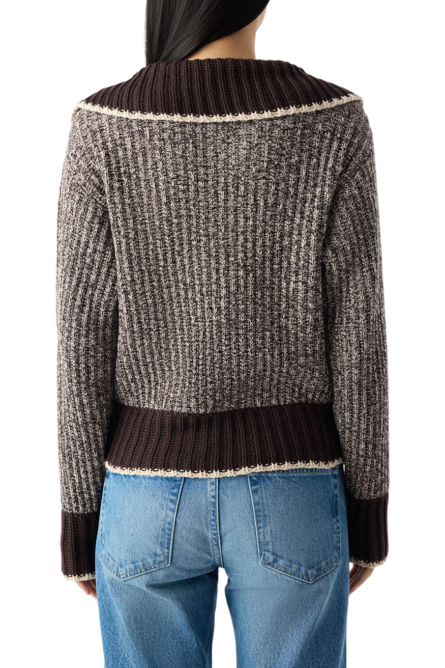 AMO Denim Bobbie Sweater in Mocha-Storm