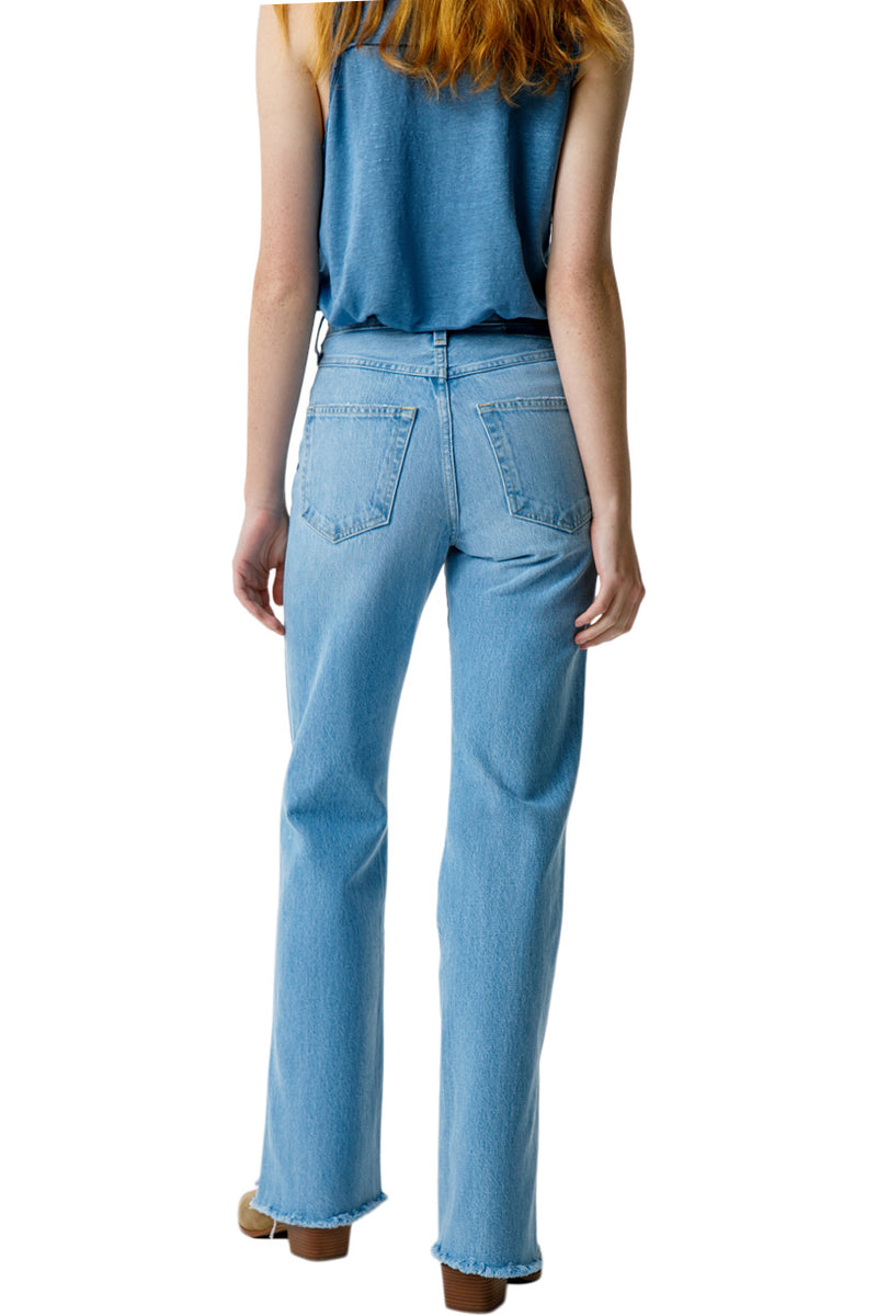 Amo Denim Liz Split Flare in Infatuation