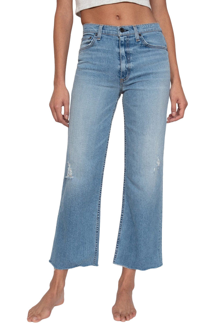 ASKK NY Crop Wide Leg Denim in Trestels