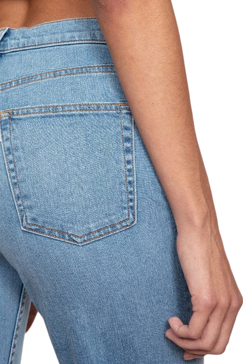 ASKK NY Crop Wide Leg Denim in Trestels