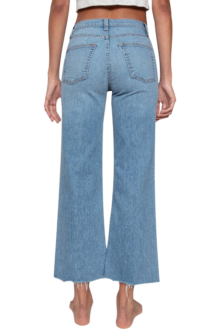 ASKK NY Crop Wide Leg Denim in Trestels