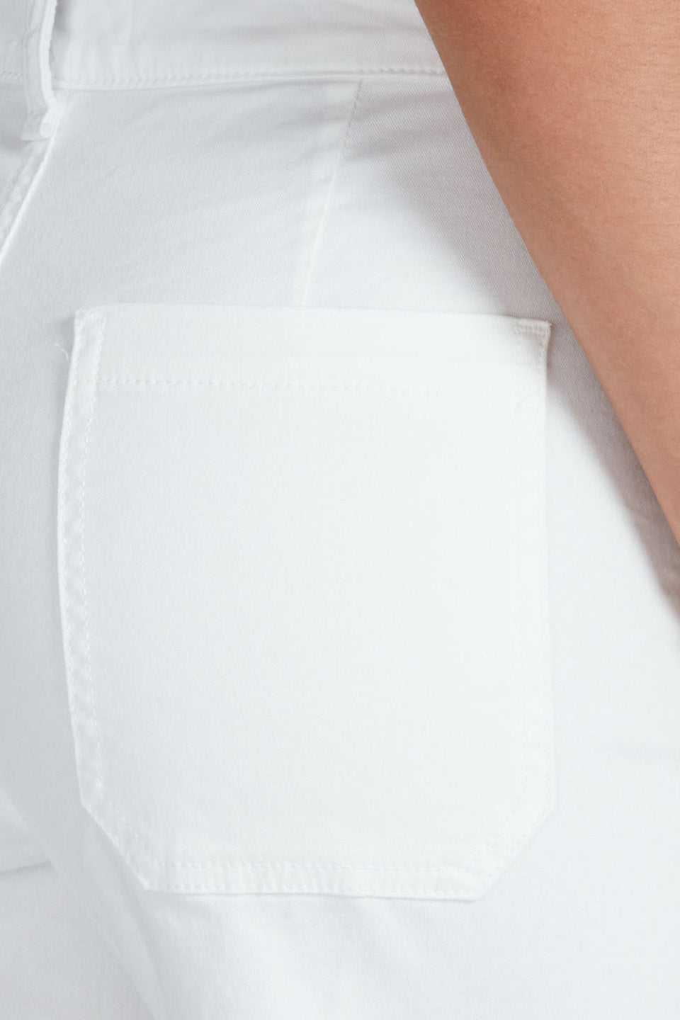 ASKK NY Cropped Sailor Twill Pant in Ivory
