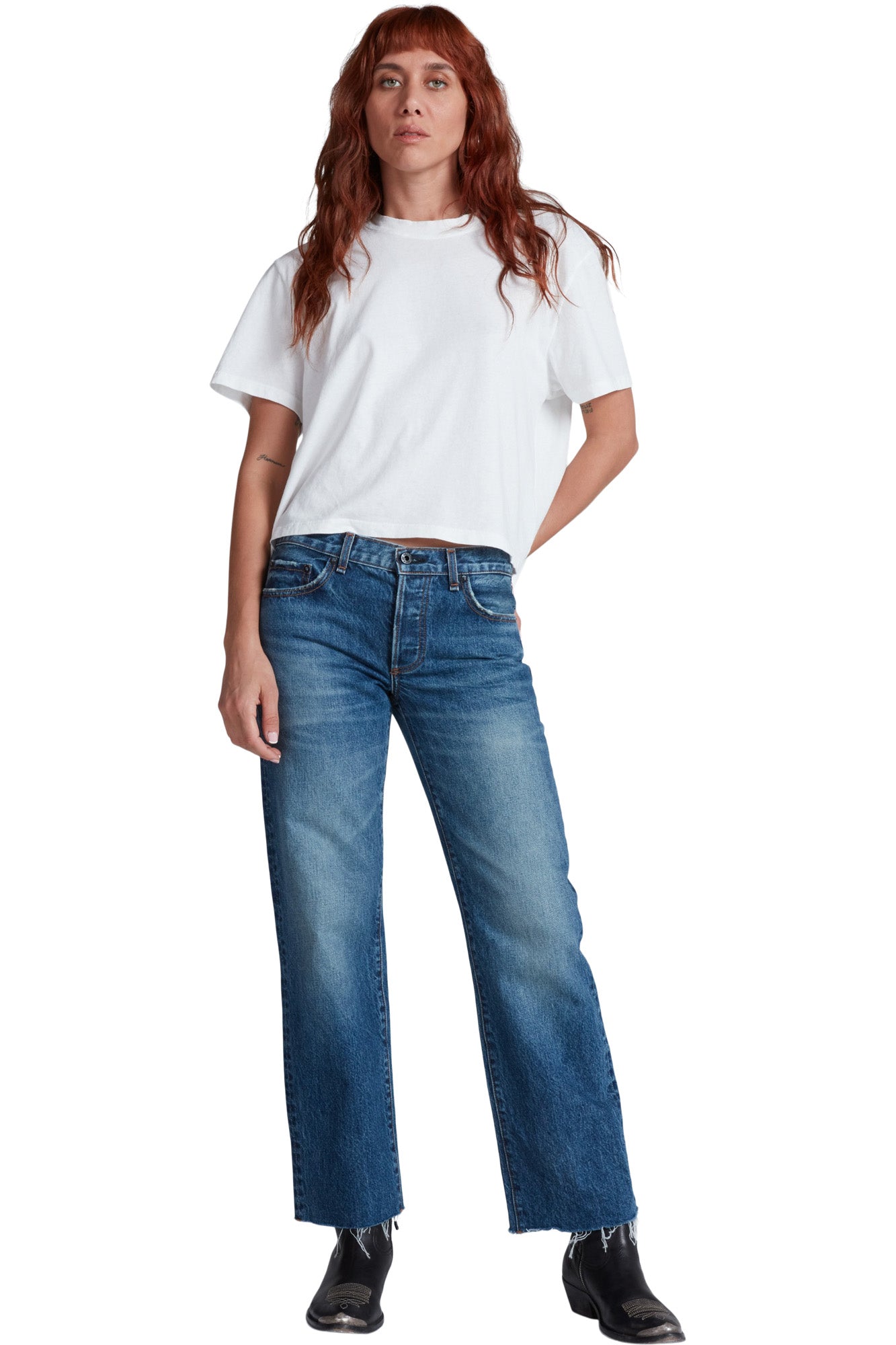 ASKK NY Low Rise Straight in Empire Wash