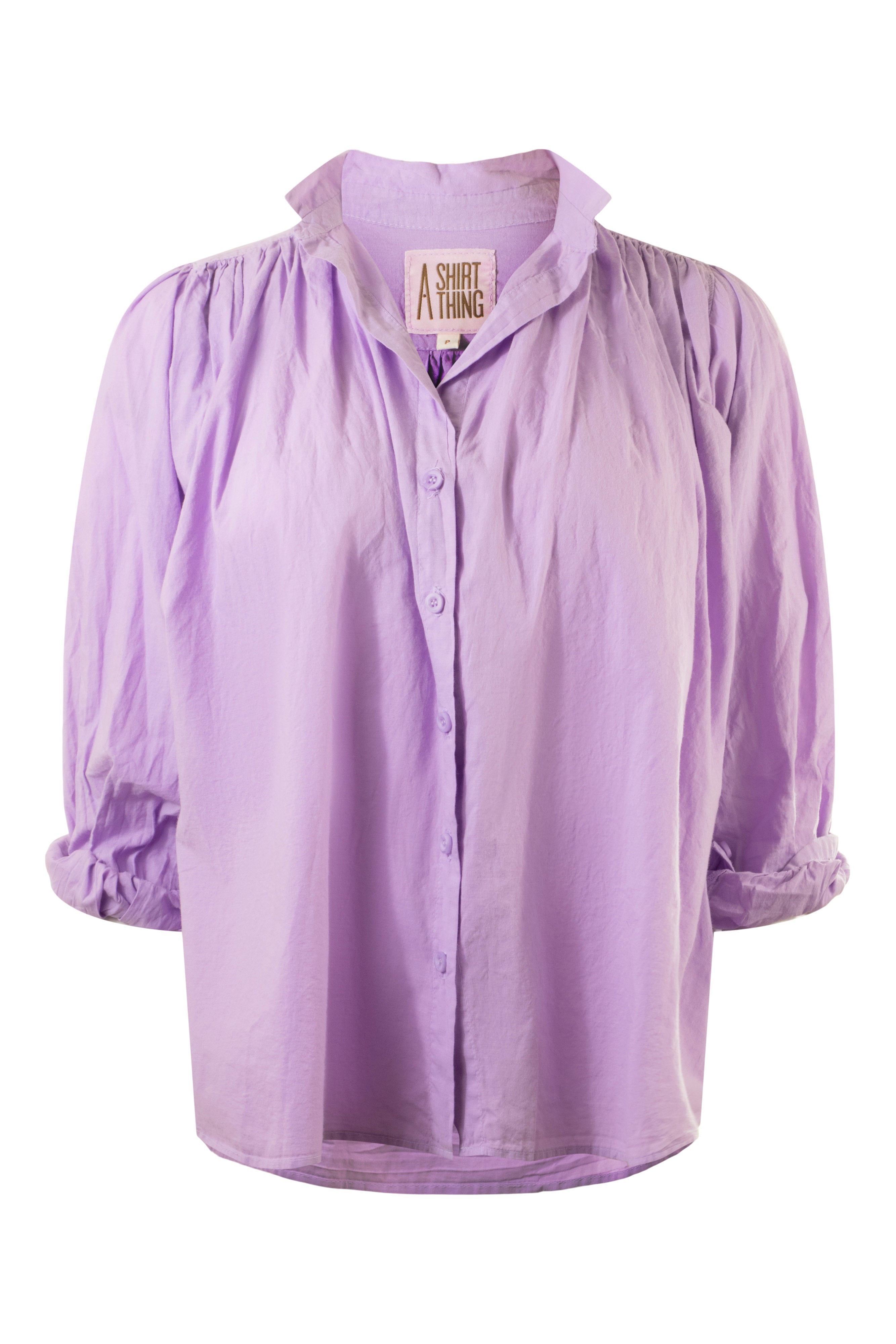 A Shirt Thing Flora Top in Lavender