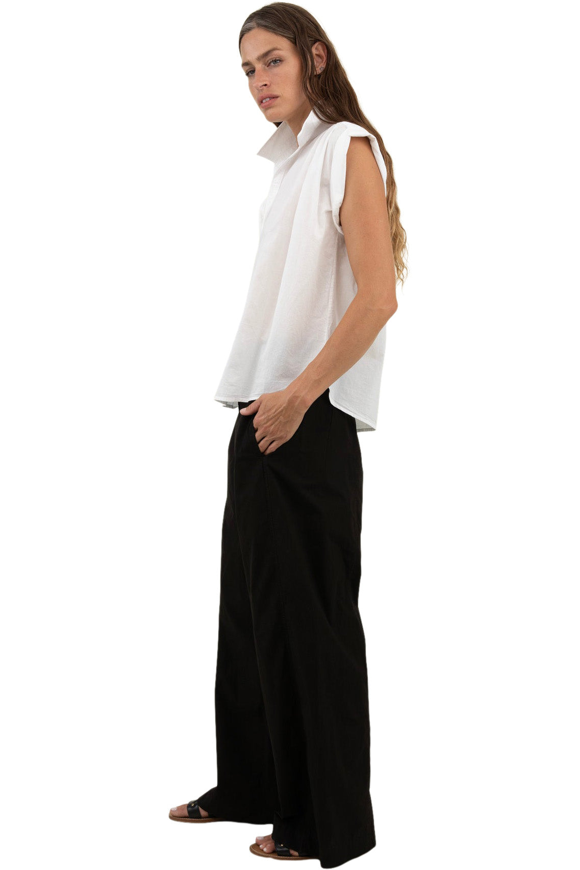 A Shirt Thing Liv Top in White