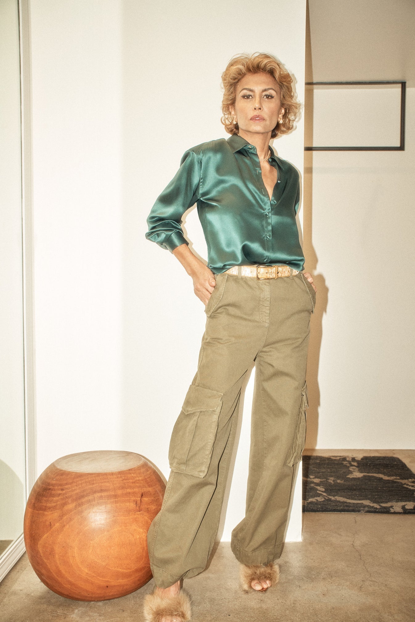 A Shirt Thing Phoebe Silk Charmeuse Blouse