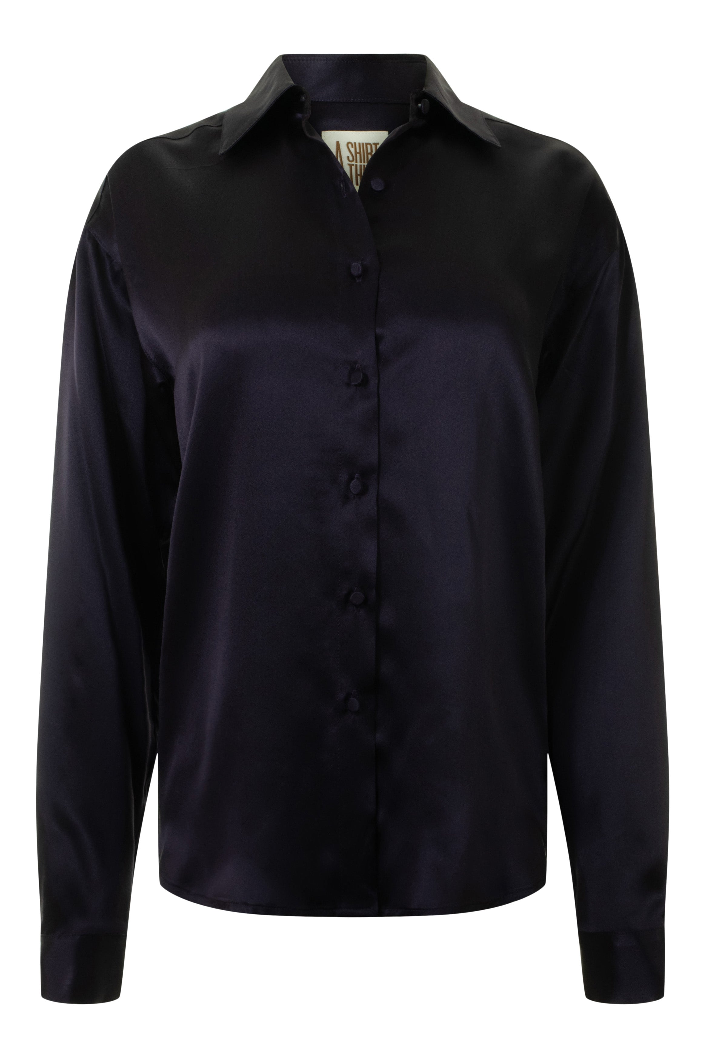 A Shirt Thing Phoebe Silk Charmeuse Blouse