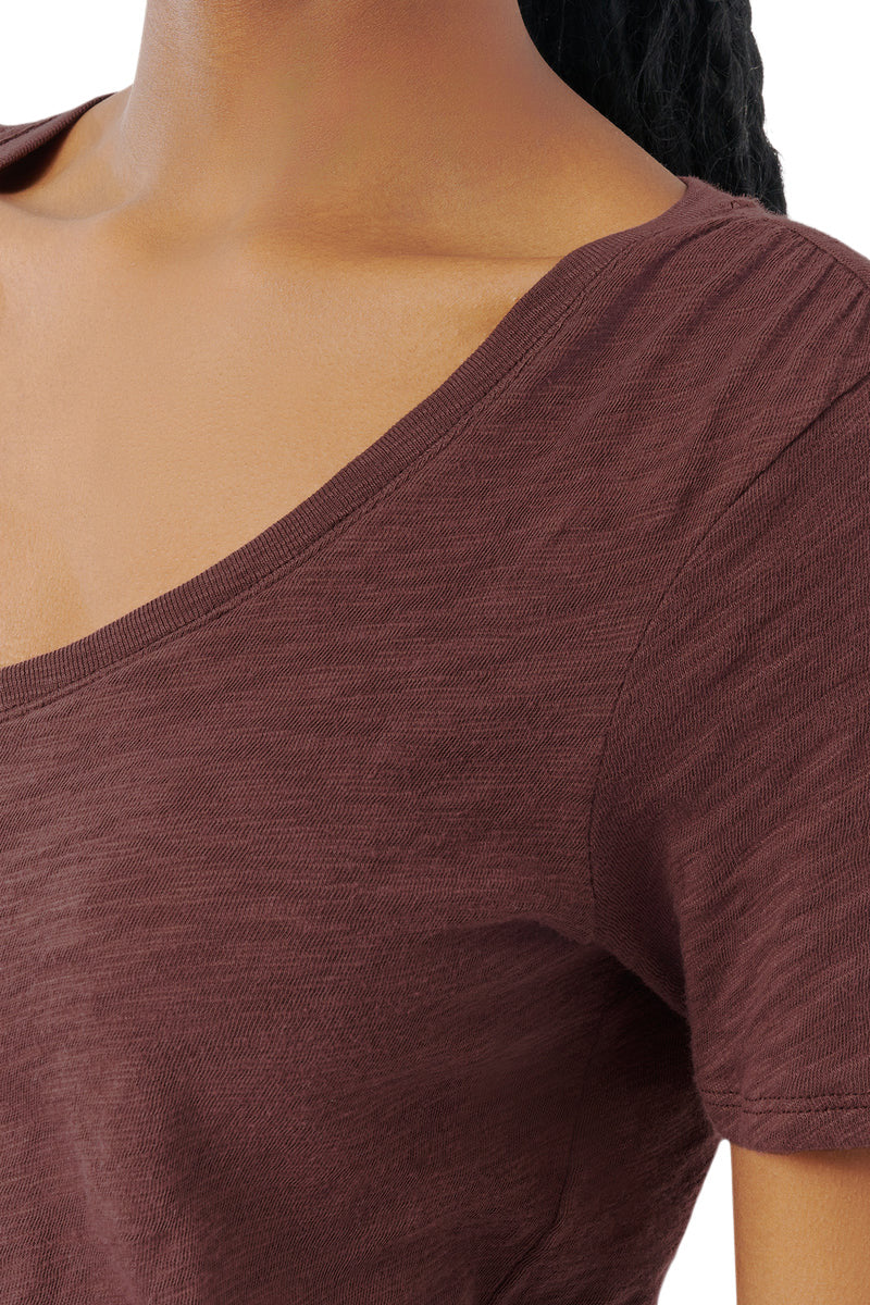 ATM Slub Jersey Short Sleeve V-neck Tee