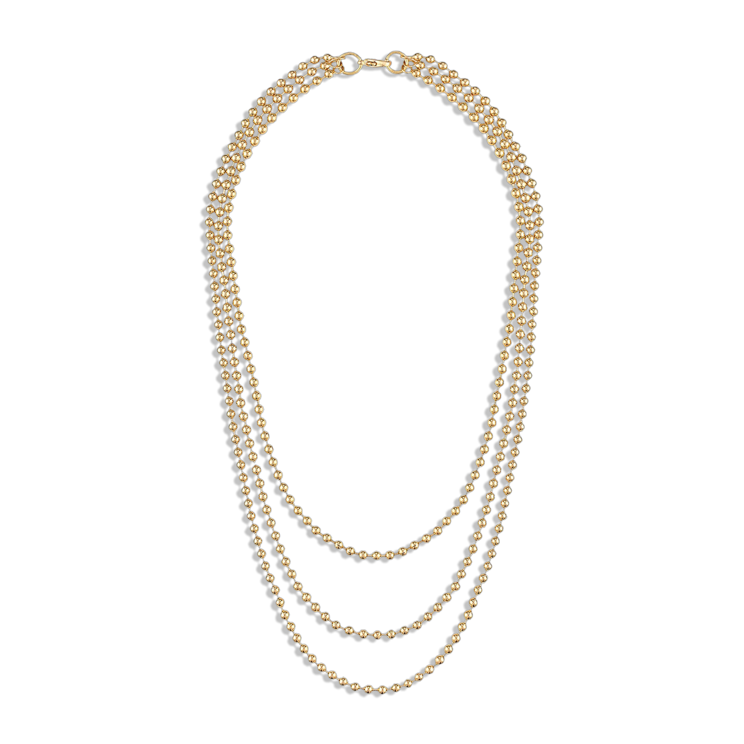 Alexa Leigh 3mm Layered Ball Chain Necklace