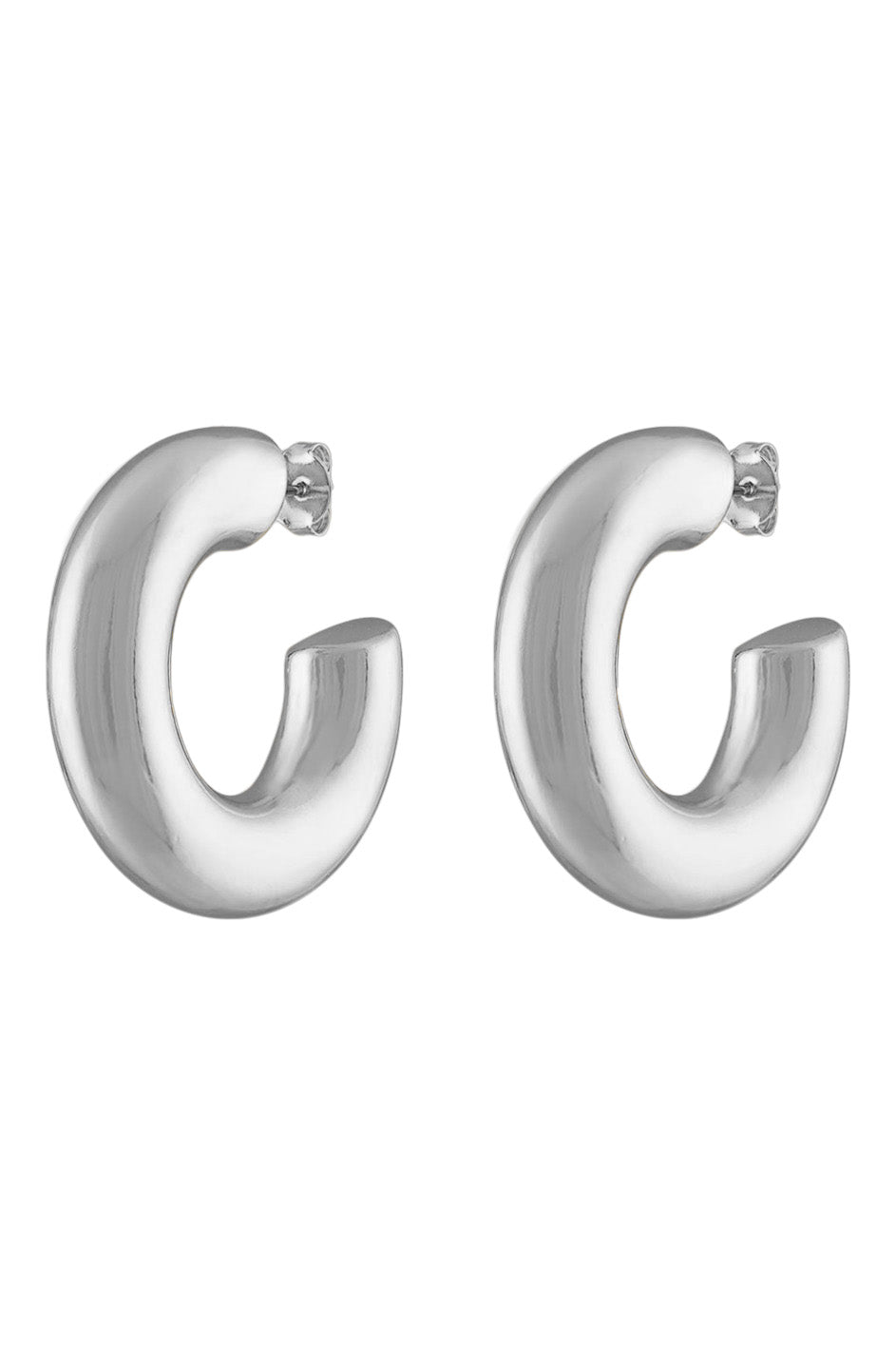 Alexa Leigh Allegra Hoops in Silver
