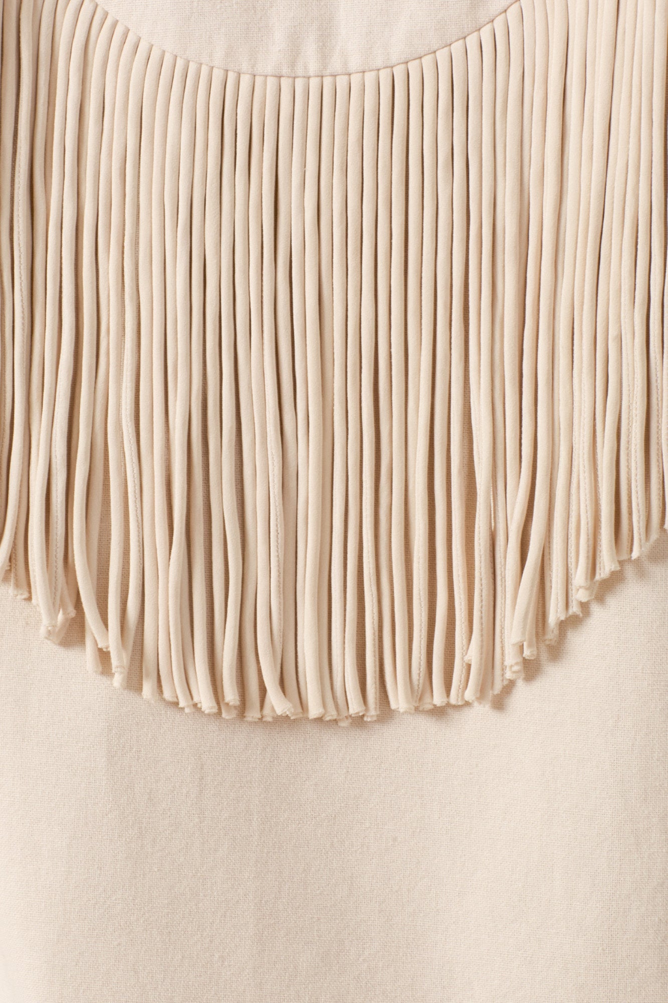 Alix Of Bohemia Jude Fringe Jacket in Off White