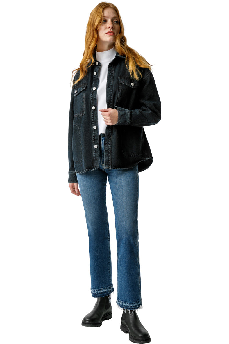 Amo Denim Bella Crop Jeans in Crush