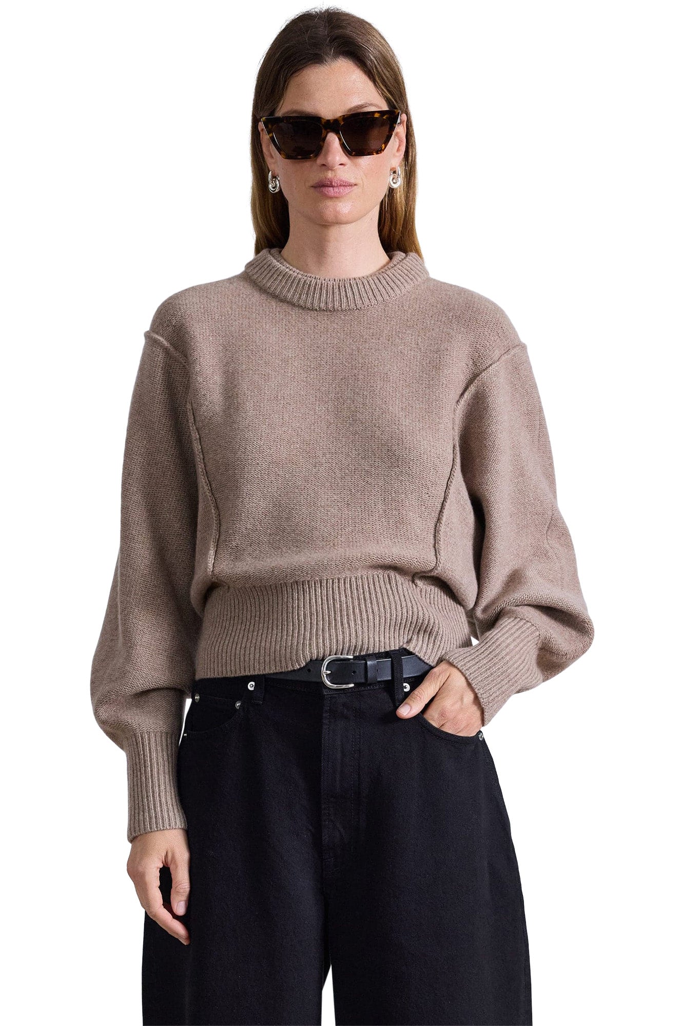 Apiece Apart Alina Dolman Sweater in Walnut