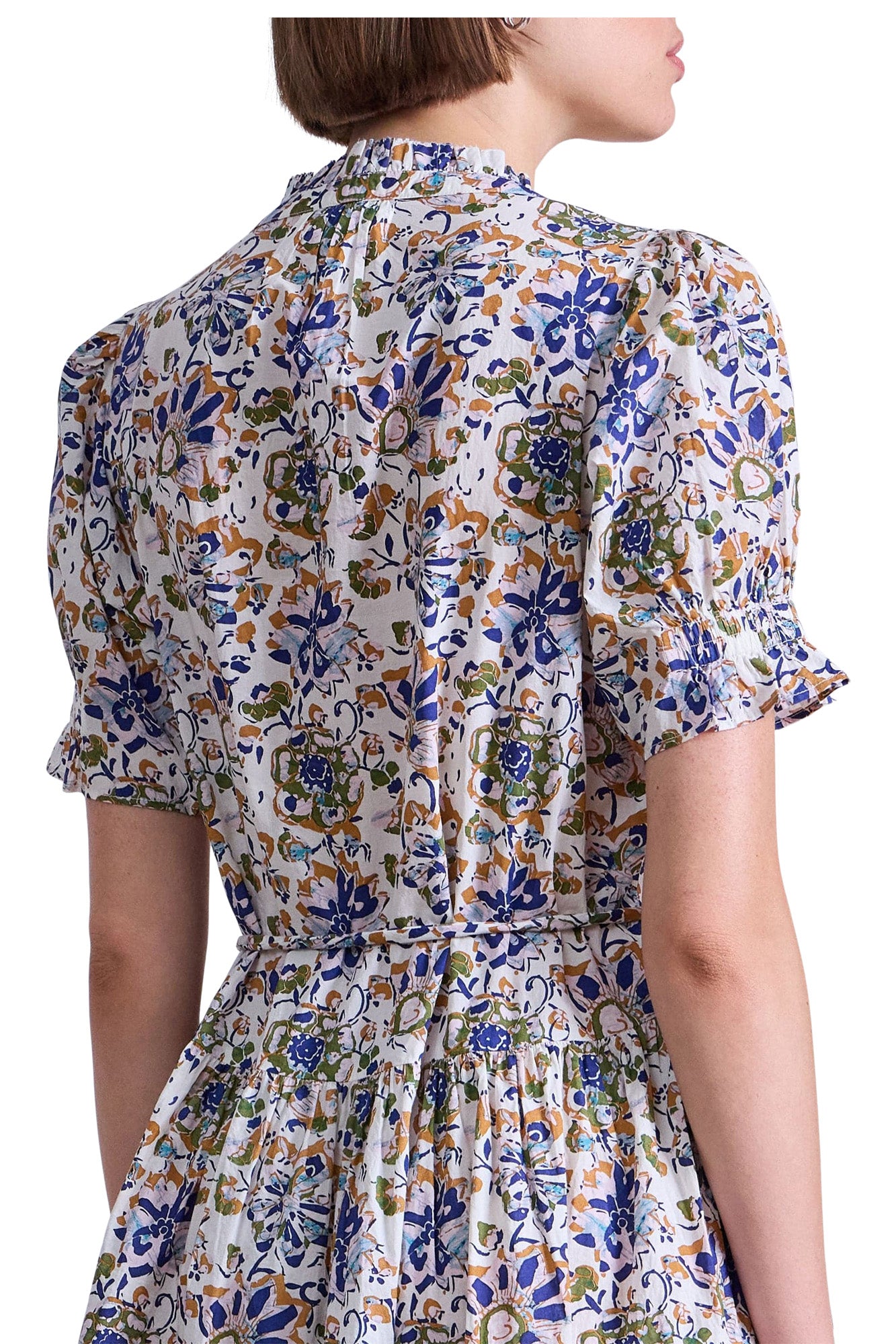 Apiece Apart Las Almas Dress in Batik Floral Cream