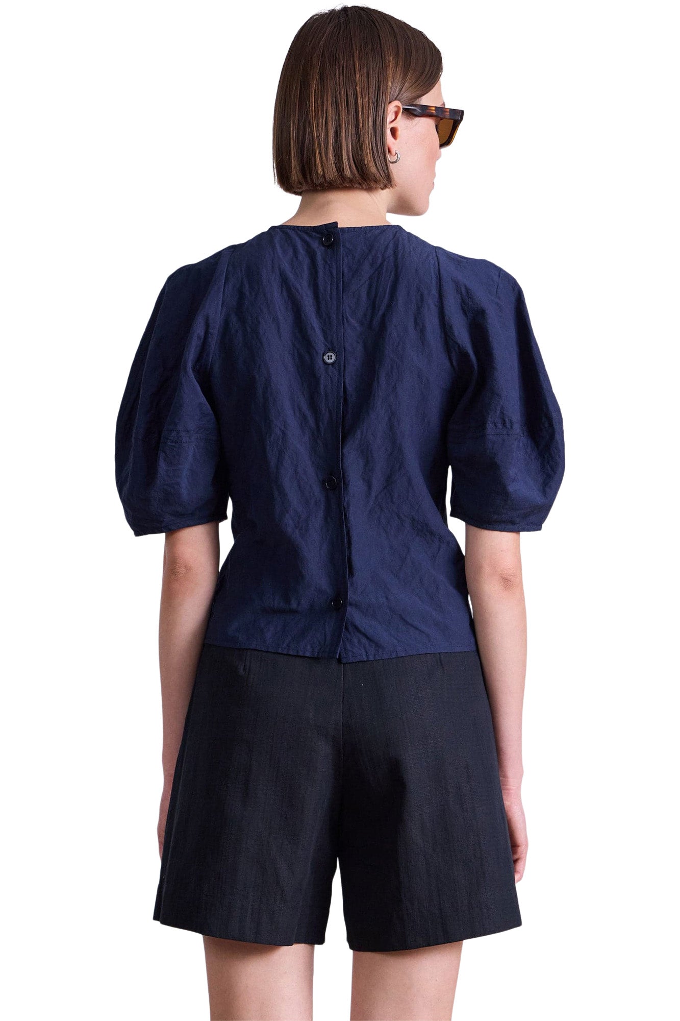 Apiece Apart Lino Top in Navy