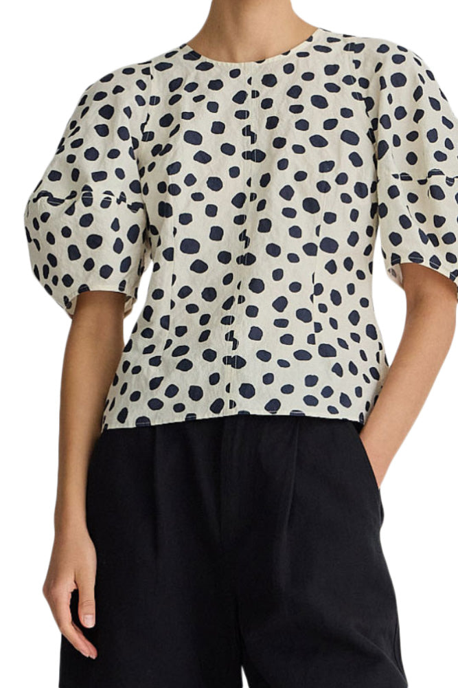Apiece Apart Lino Top in Yayoi Black & White