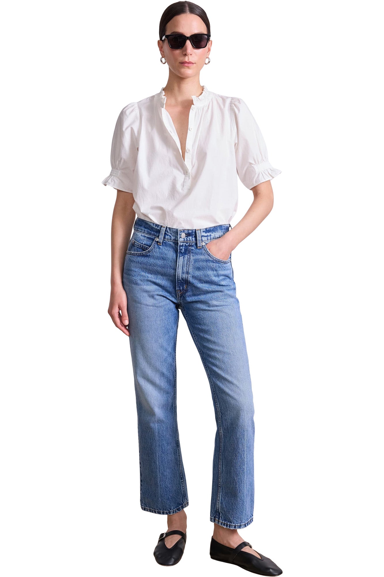 Apiece Apart Los Altos Top in Cream