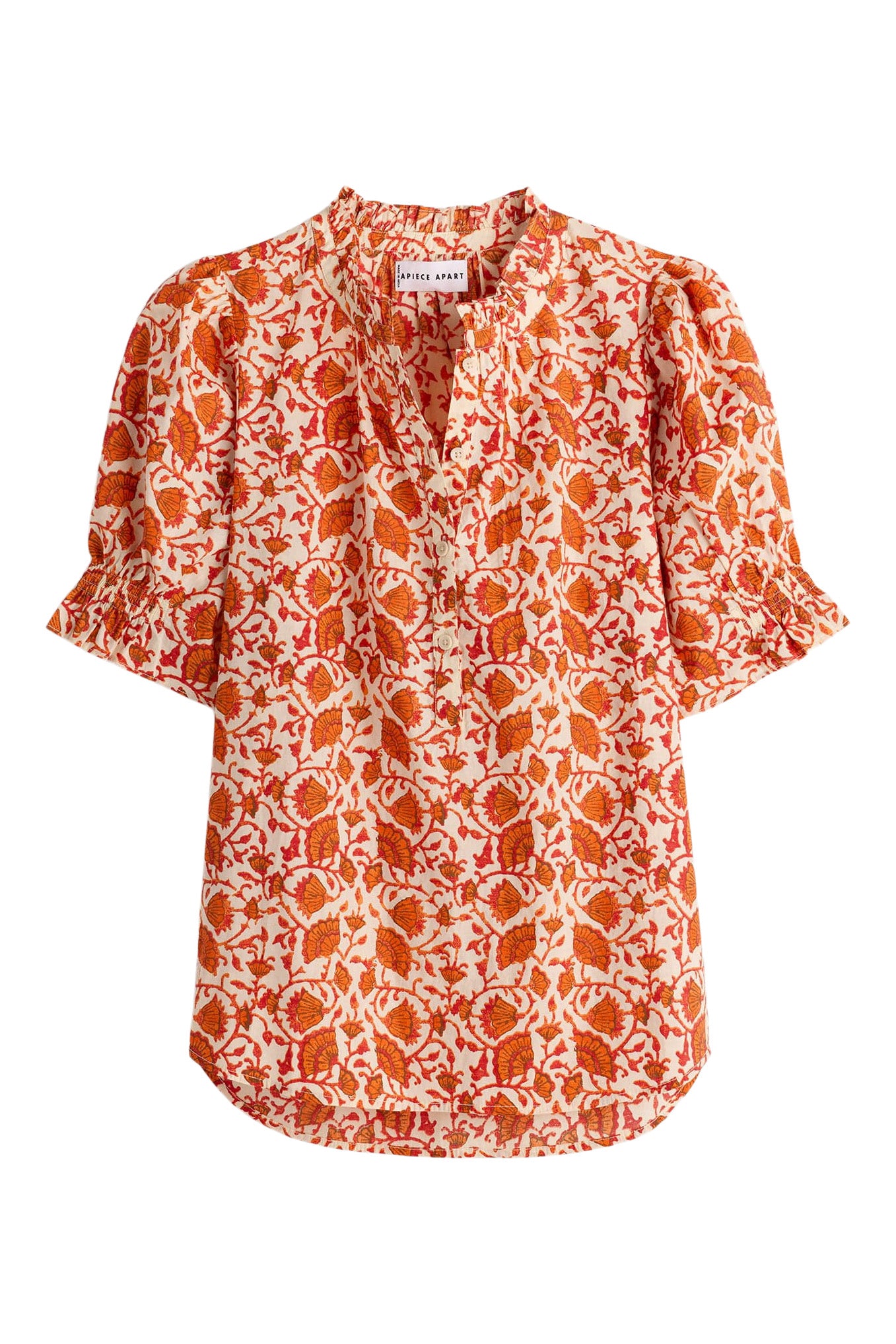 Apiece Apart Los Altos Top in 
Night Blooms Sorbet