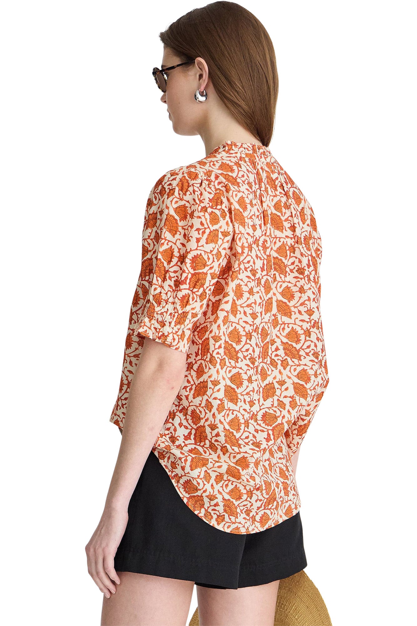 Apiece Apart Los Altos Top in 
Night Blooms Sorbet