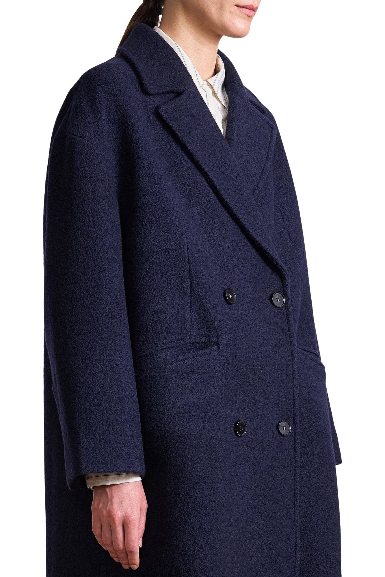 Apiece Apart Matta Oversized Coat in Midnight