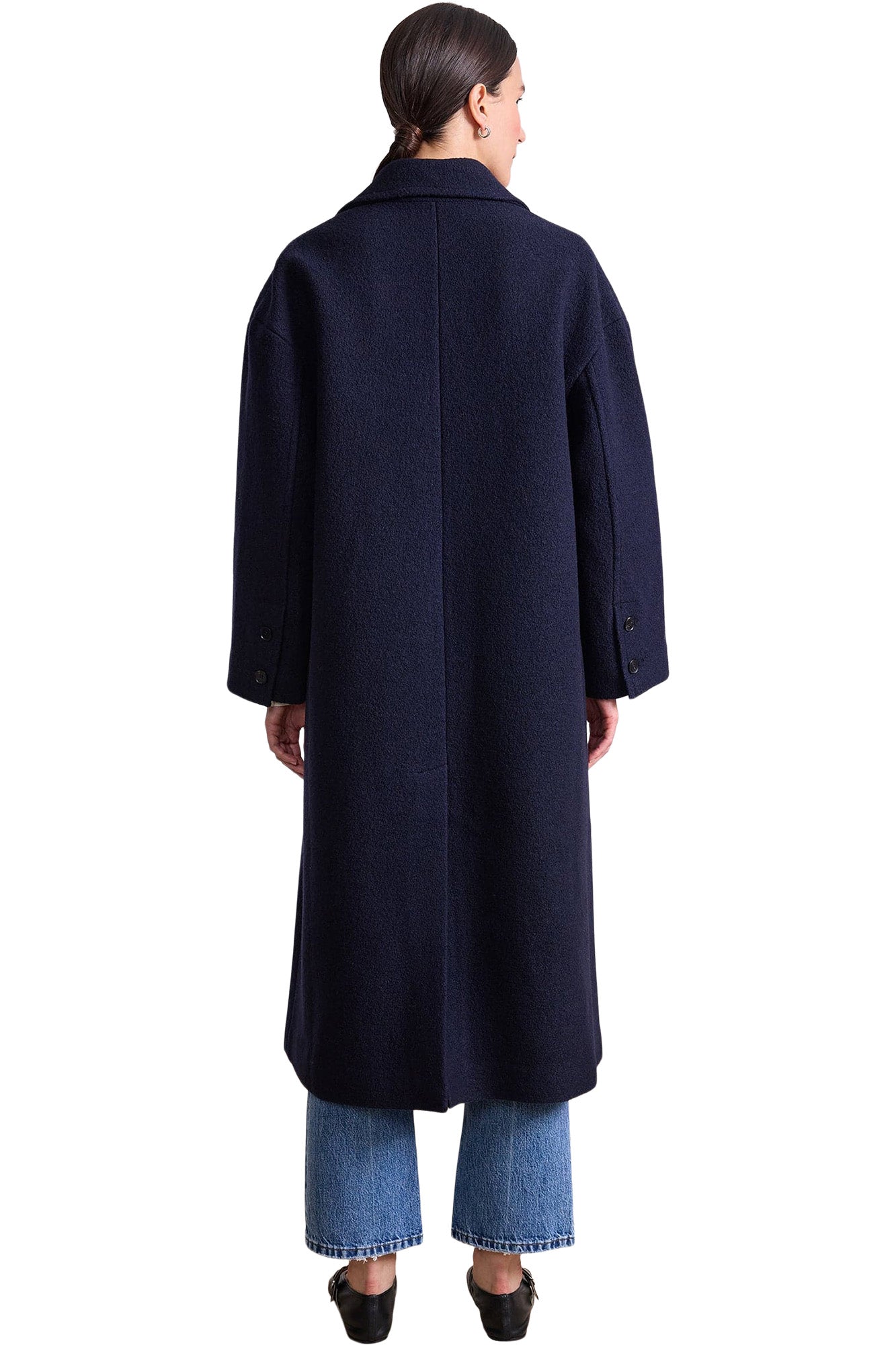 Apiece Apart Matta Oversized Coat in Midnight