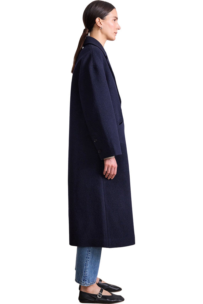 Apiece Apart Matta Oversized Coat in Midnight