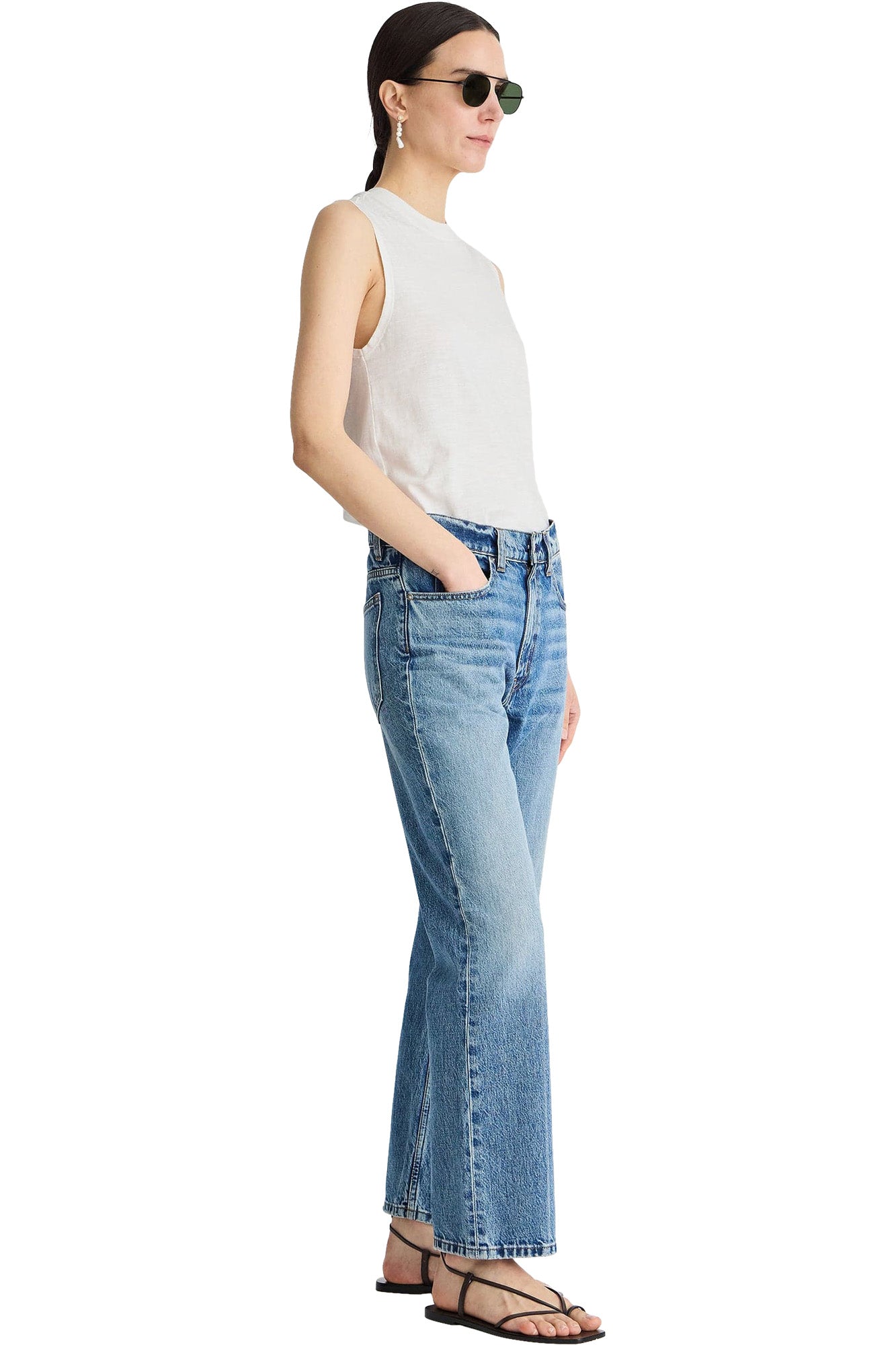 Apiece Apart Rene Kick Flare Jean in Hermosa Wash