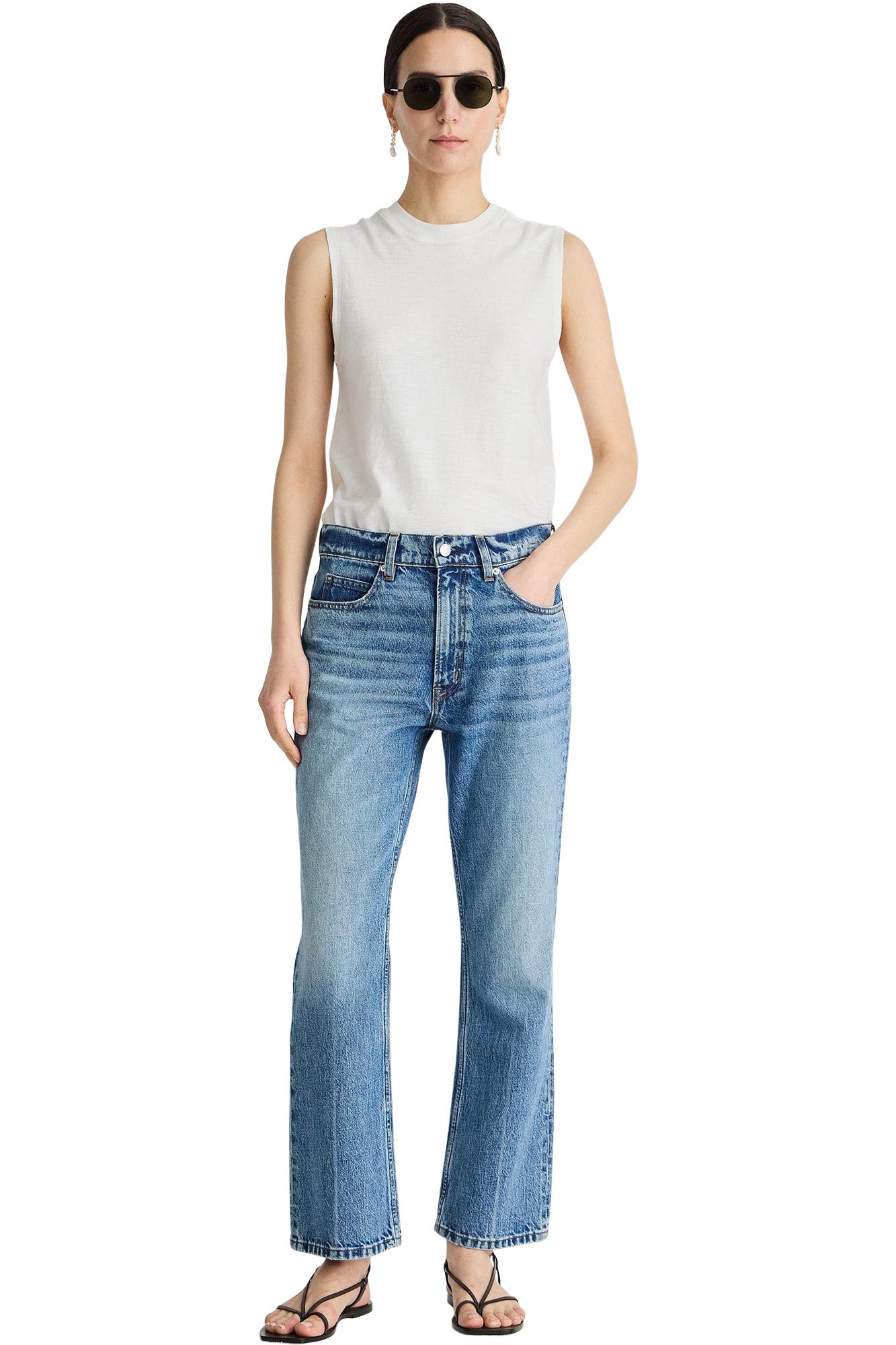 Apiece Apart Rene Kick Flare Jean in Hermosa Wash