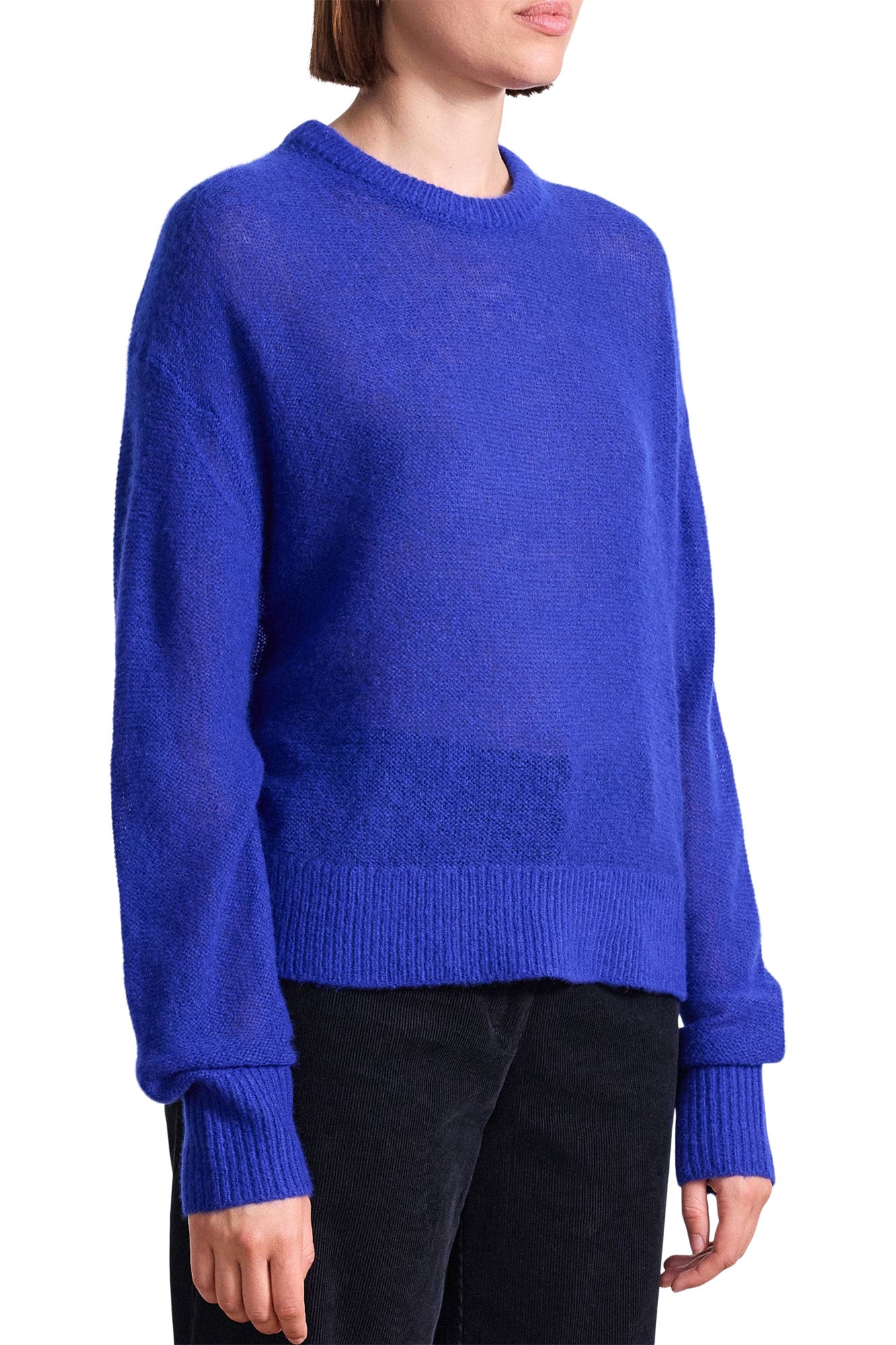 Apiece Apart Softest Tissue Weight Sweater in Cobalt