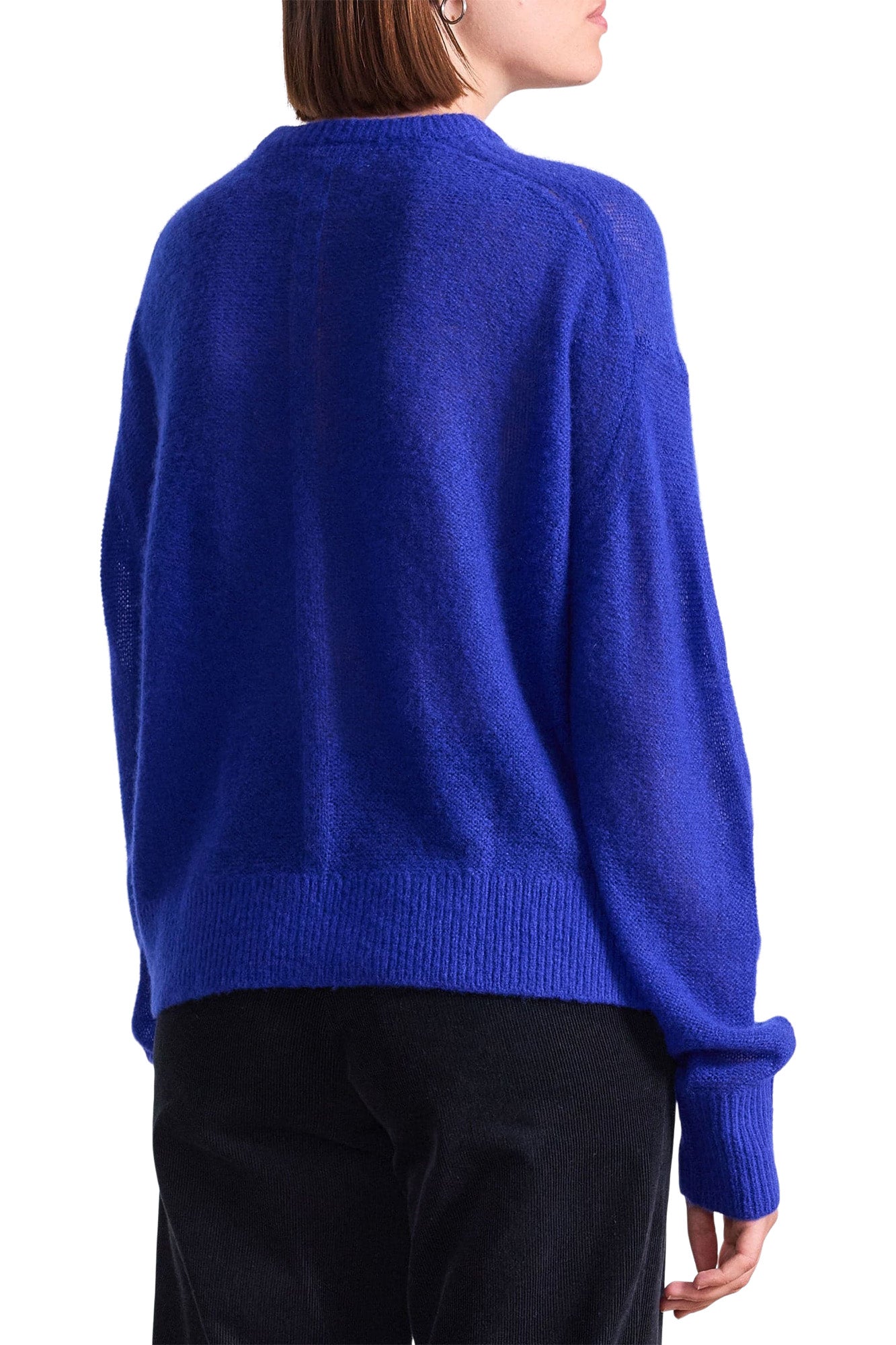 Apiece Apart Softest Tissue Weight Sweater in Cobalt
