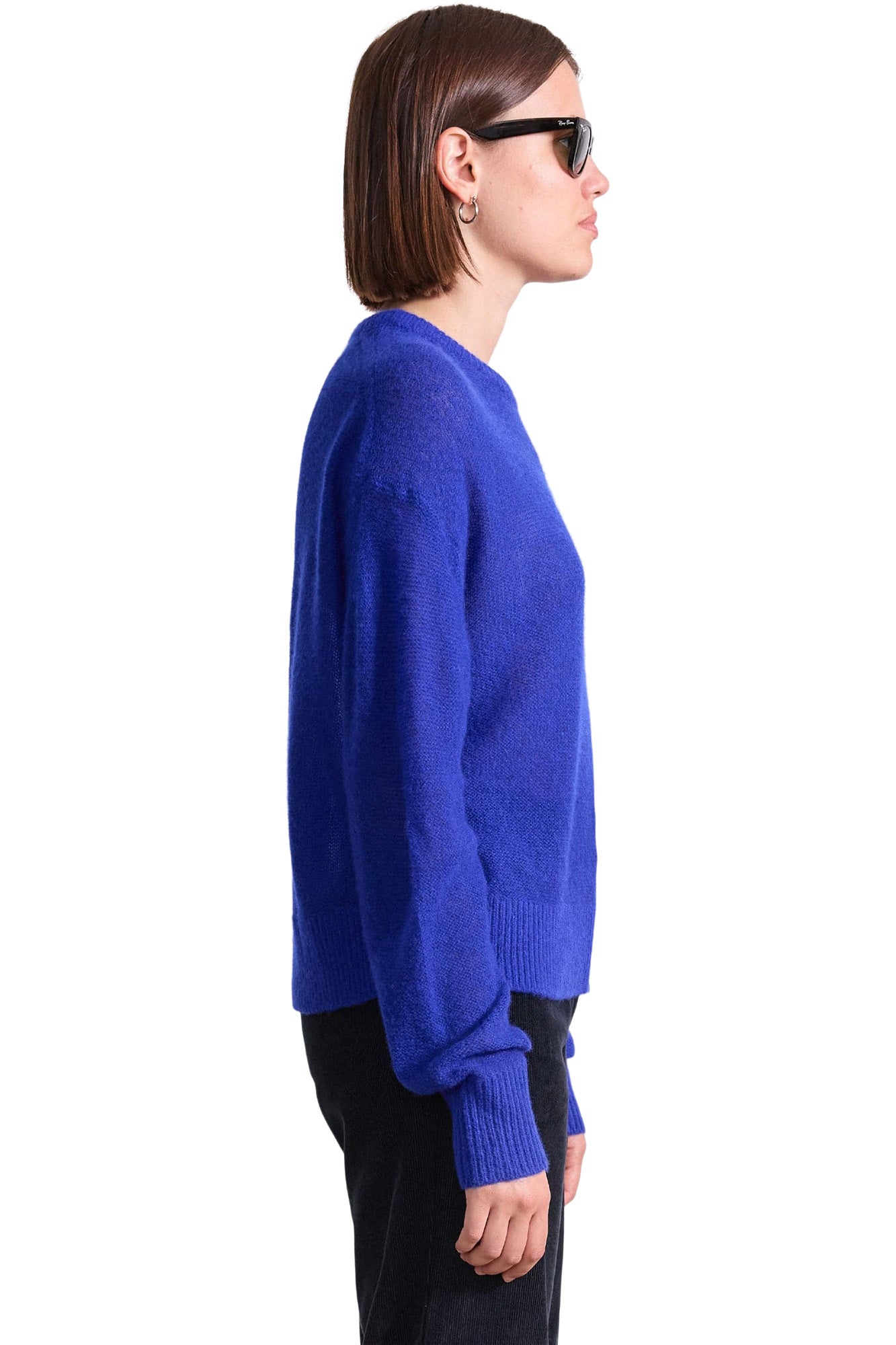 Apiece Apart Softest Tissue Weight Sweater in Cobalt