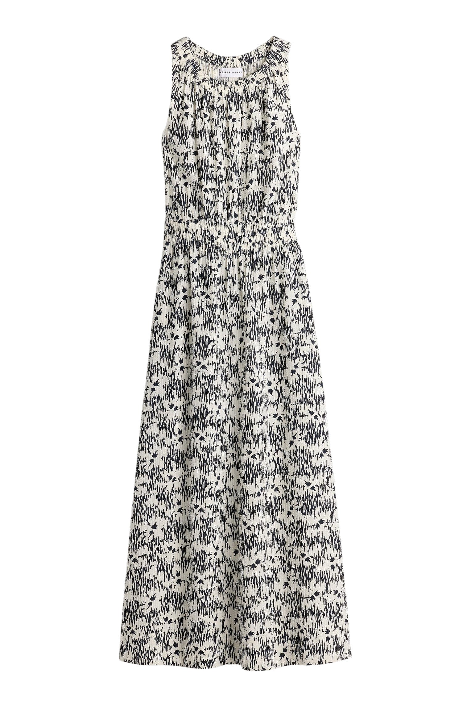Apiece Apart Textured Bali Tank Dress in Tropical Midnight