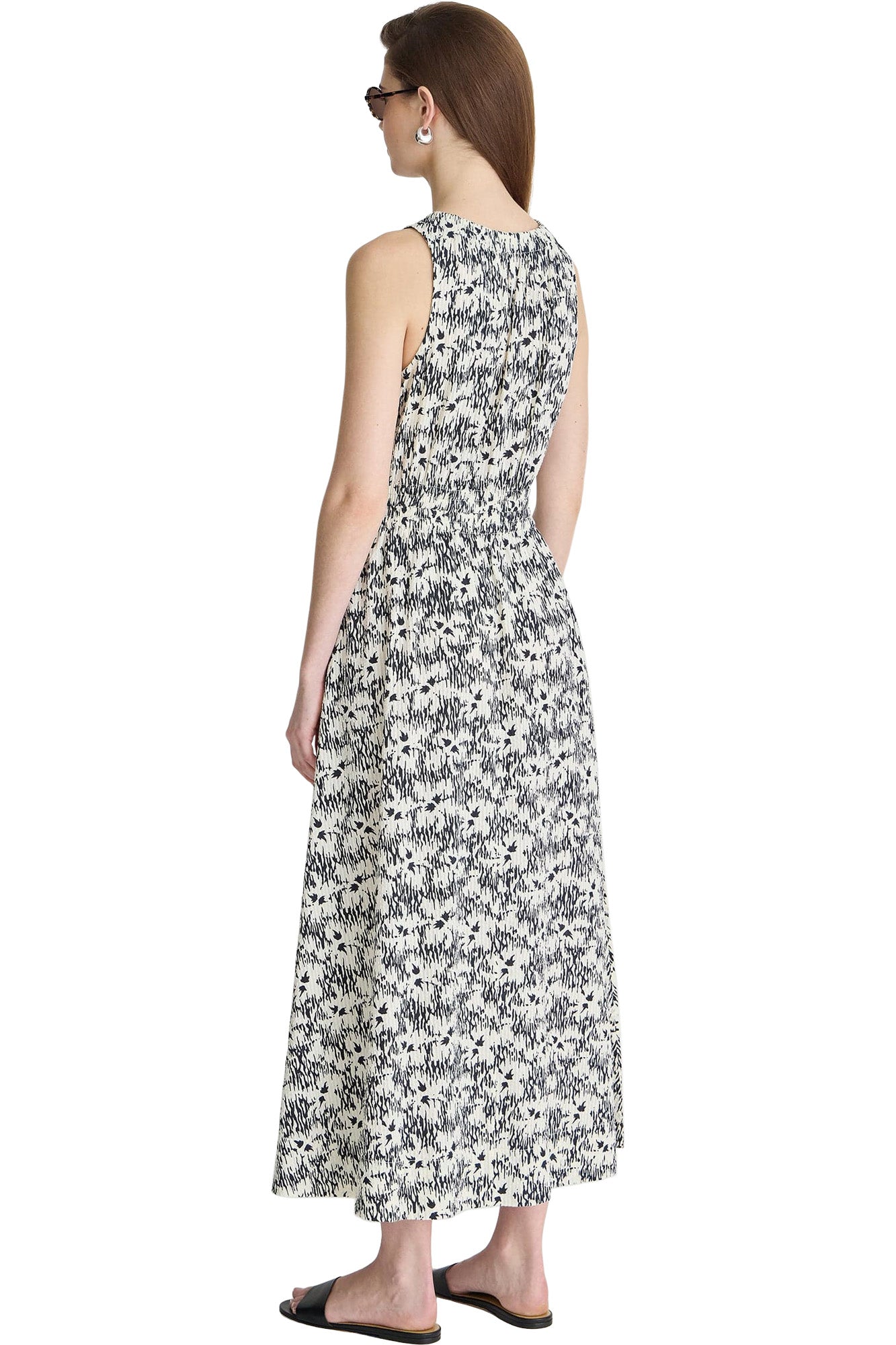 Apiece Apart Textured Bali Tank Dress in Tropical Midnight