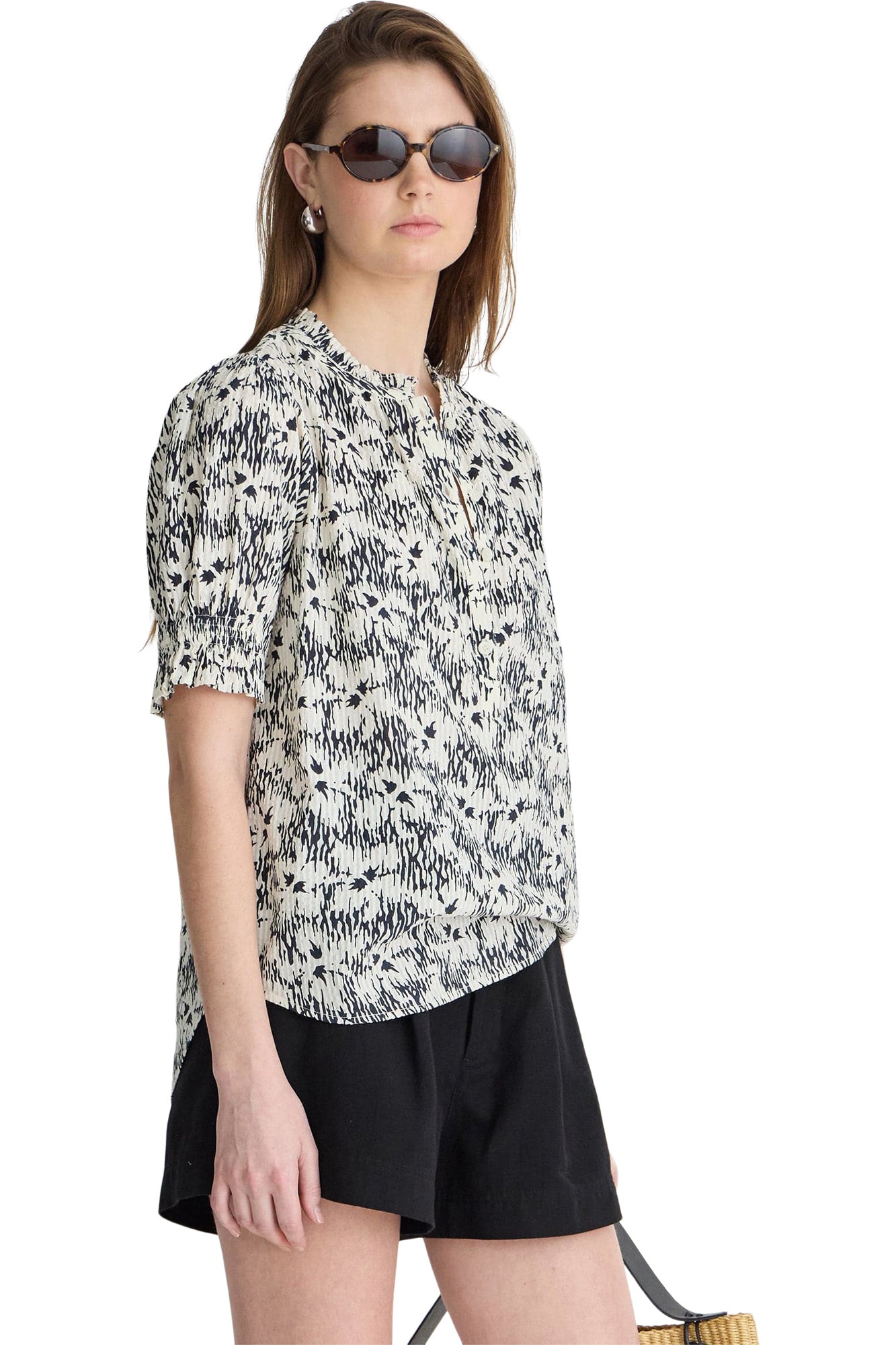 Apiece Apart Textured Los Altos Top in Tropical Midnight