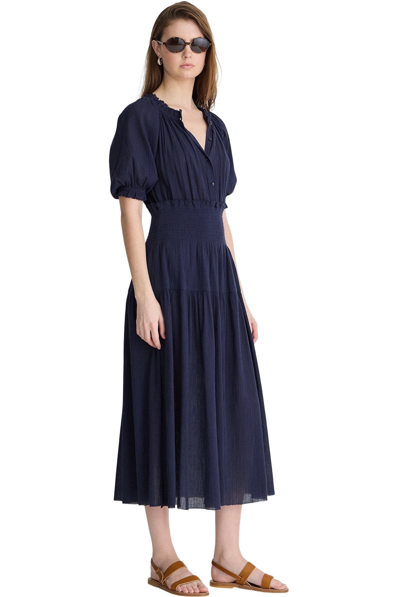 Apiece Apart Brijitte Dress in Navy