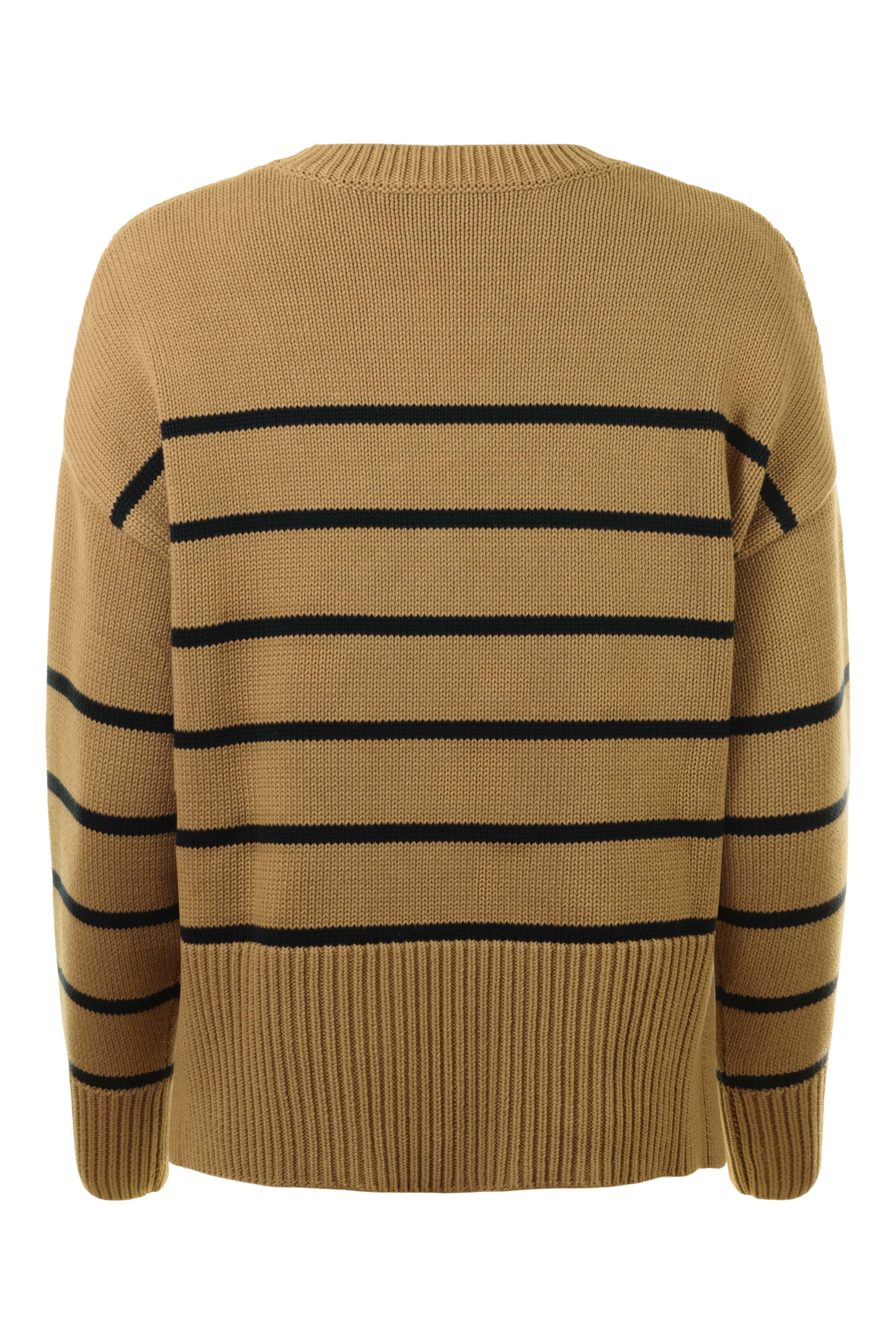 Autumn Cashmere Boxy Breton Stripe Crewneck Sweater