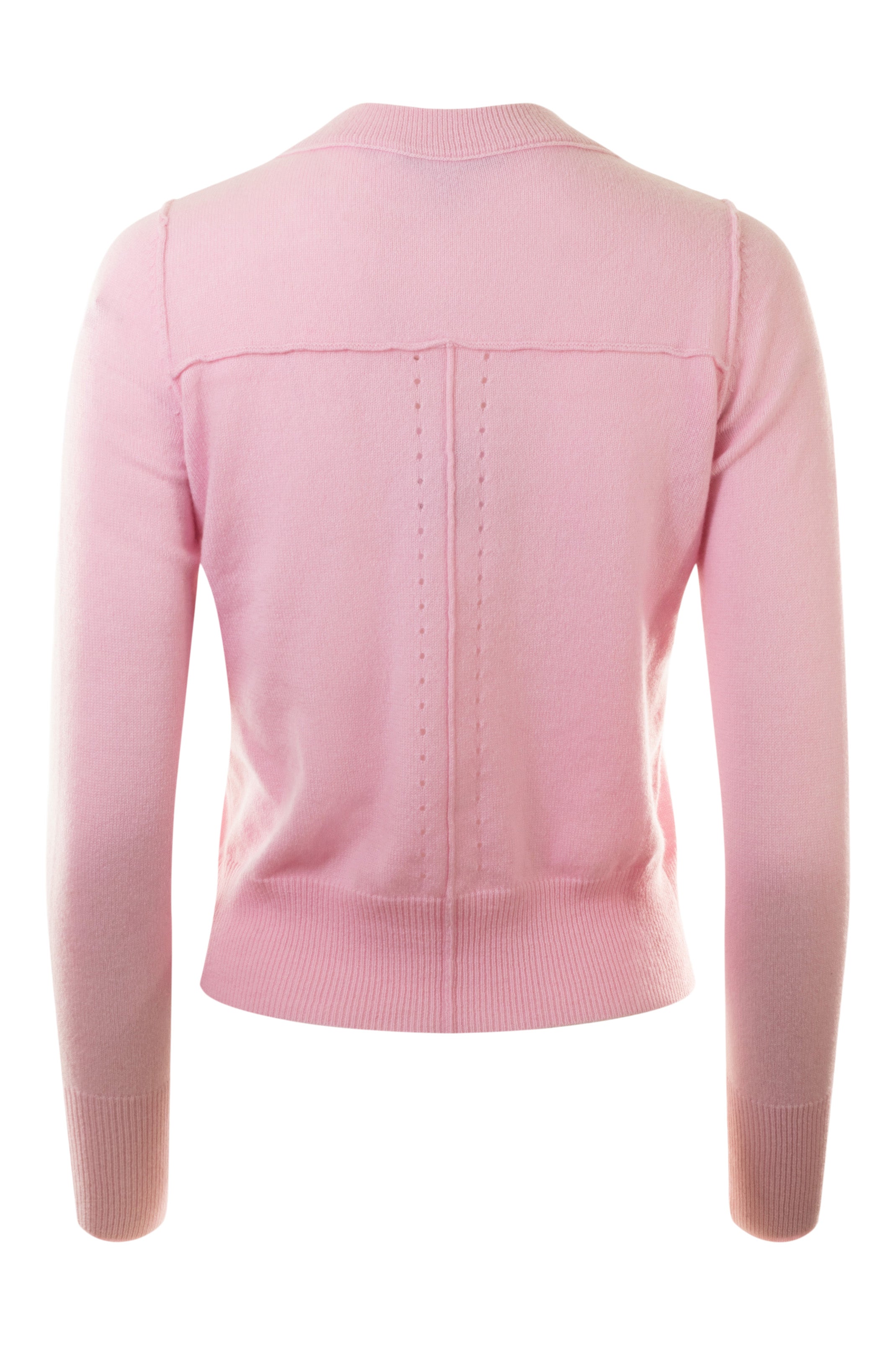 Autumn Cashmere Cropped Crew with Reversed Seams
 in Peppermint