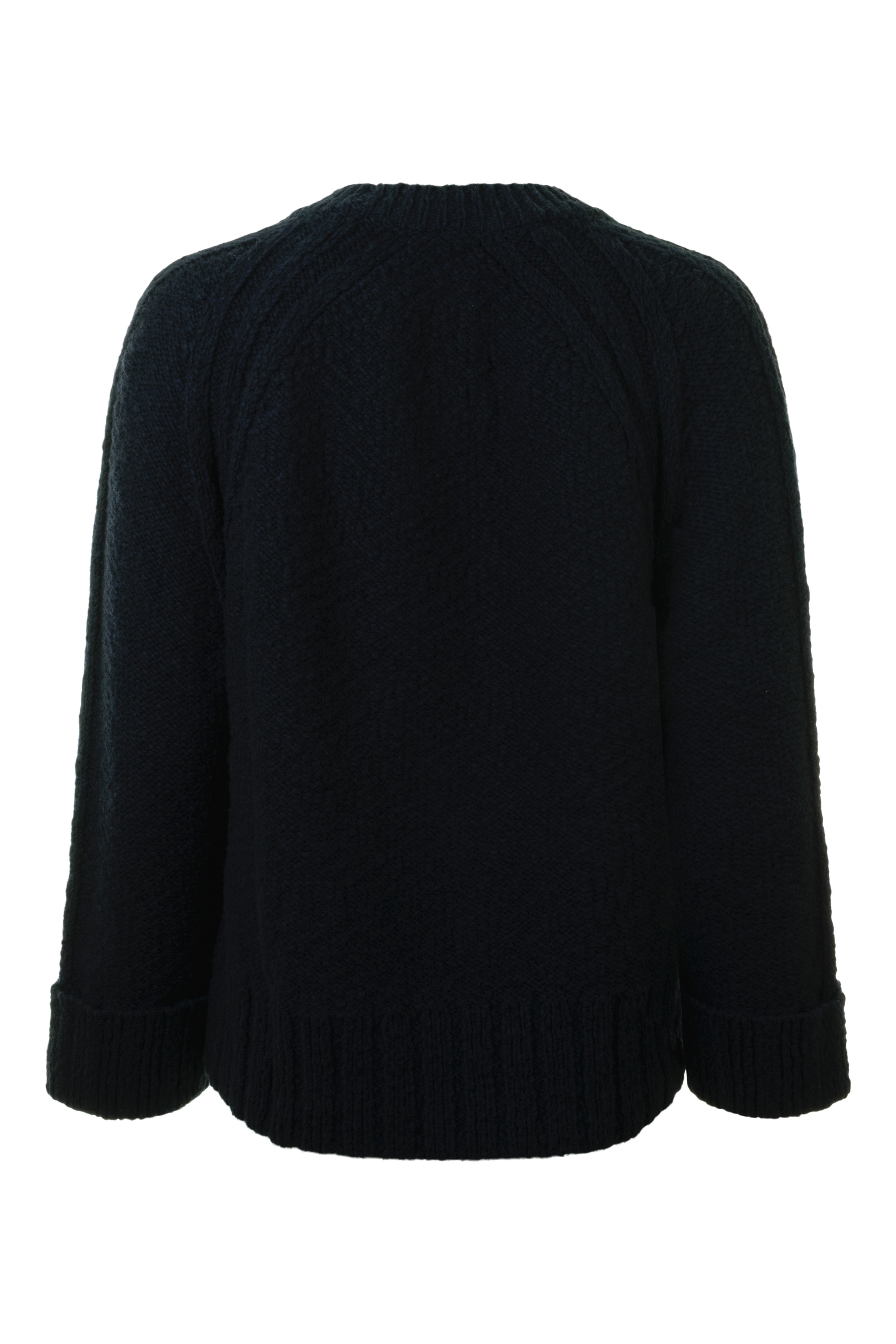 Autumn Cashmere Raglan Crew with Cuffed Bracelet Sleeves