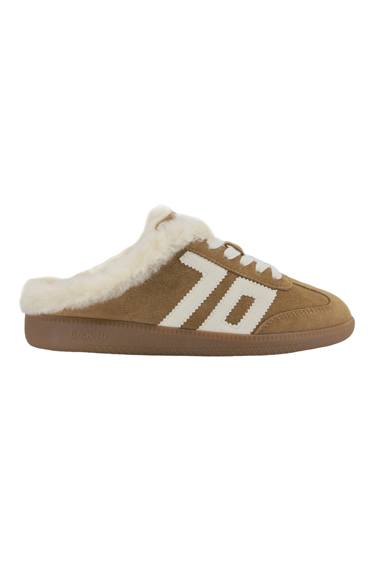 Back 70 Easter Fleece Slide Sneakers in Tobacco White