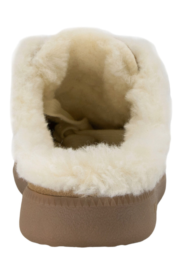 Back 70 Easter Fleece Slide Sneakers in Tobacco White