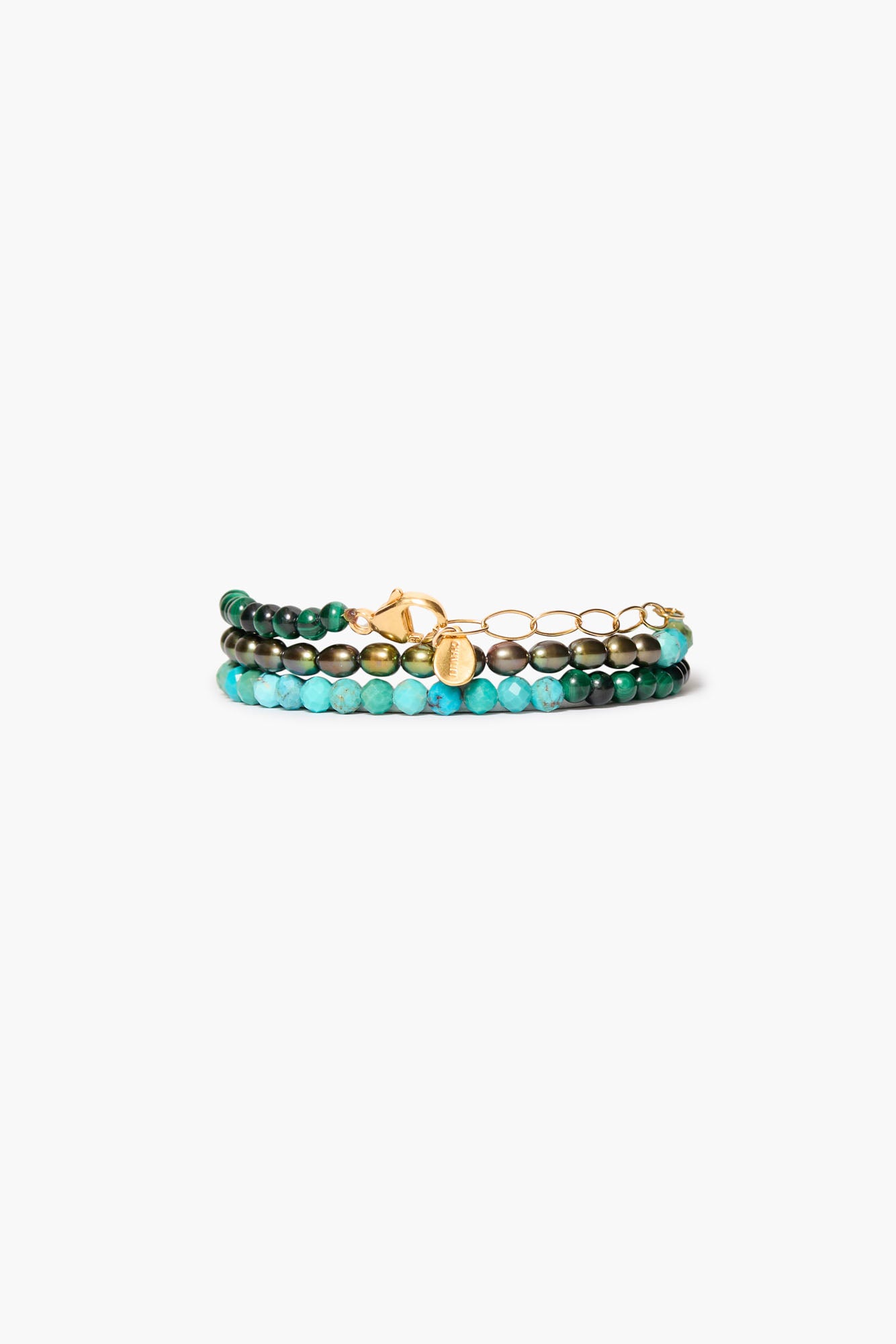 Chan Luu Beaded Wrap Bracelet in Turquoise