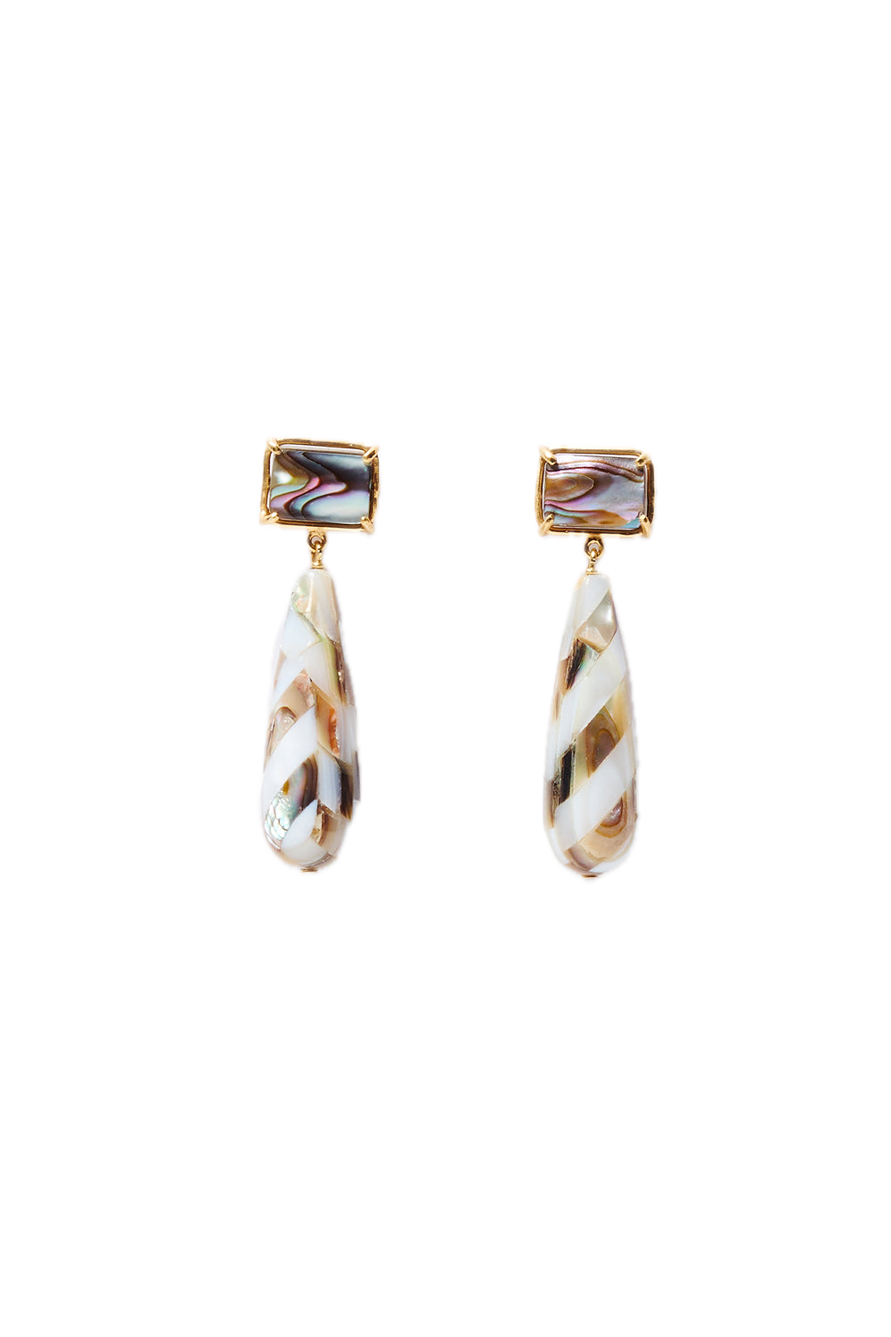 Chan Luu Balthazar Drop Earrings in Abalone