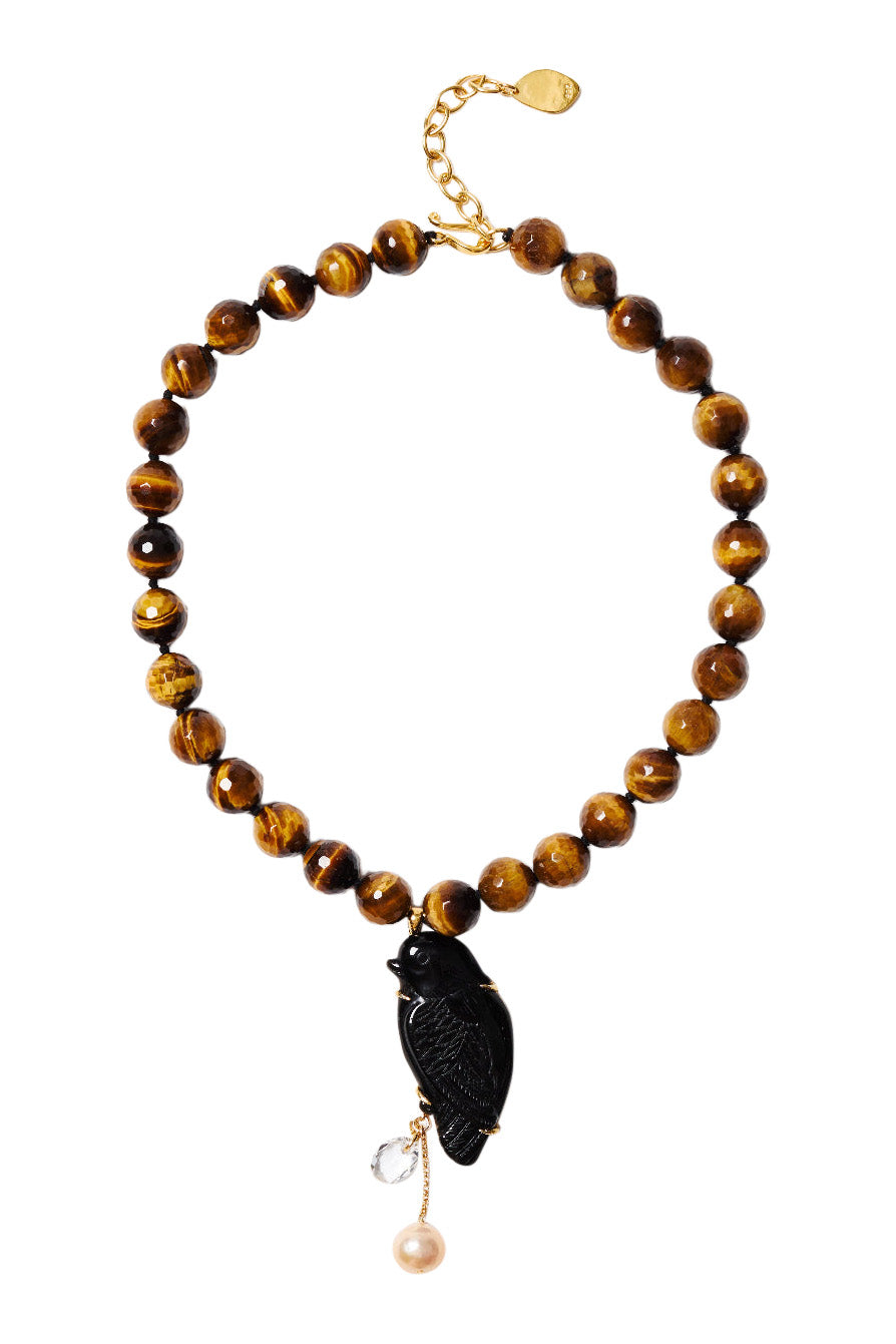 Chan Luu Dove Necklace in Tiger's Eye