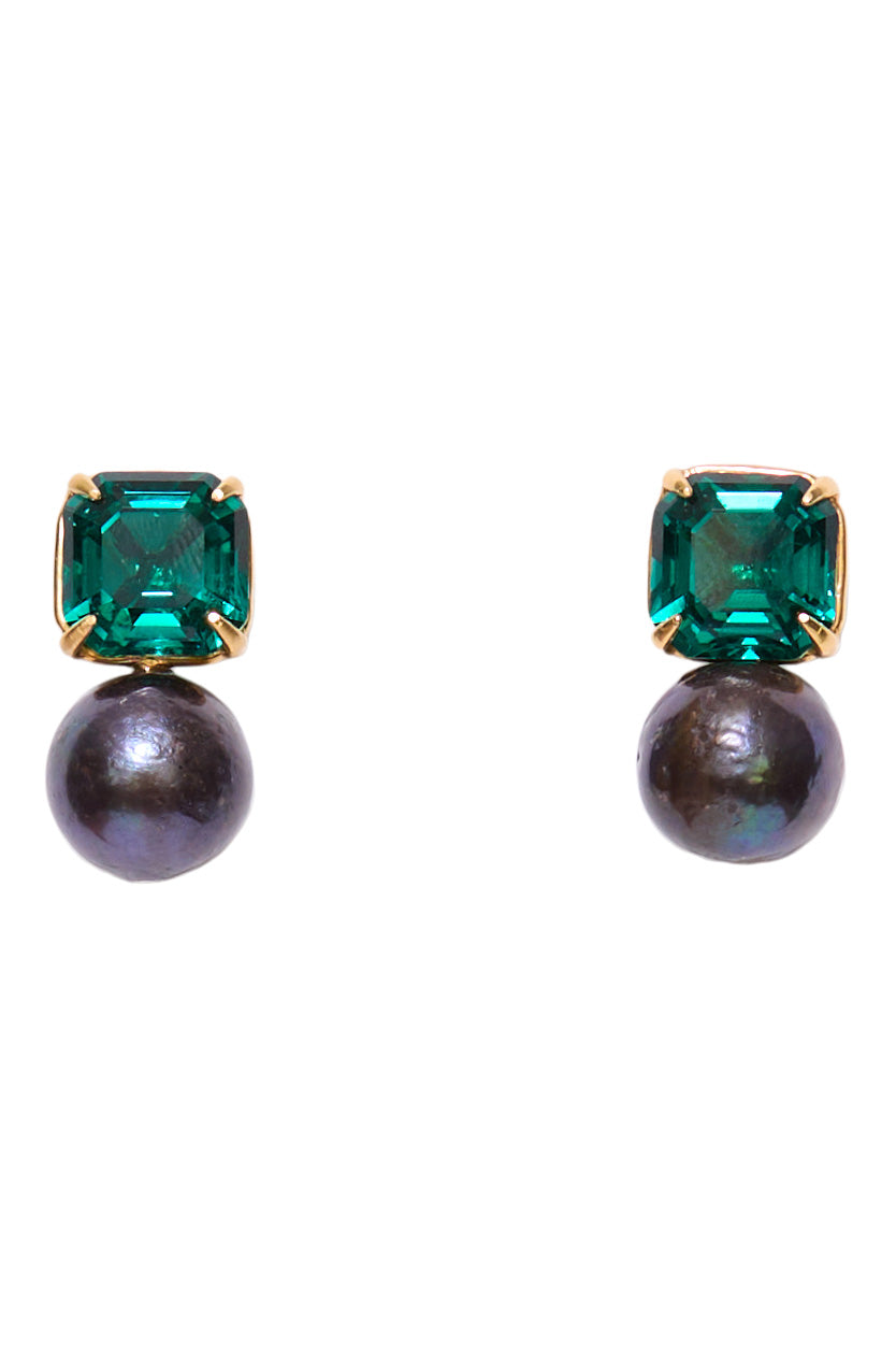 Chan Luu Earrings in Emerald Green