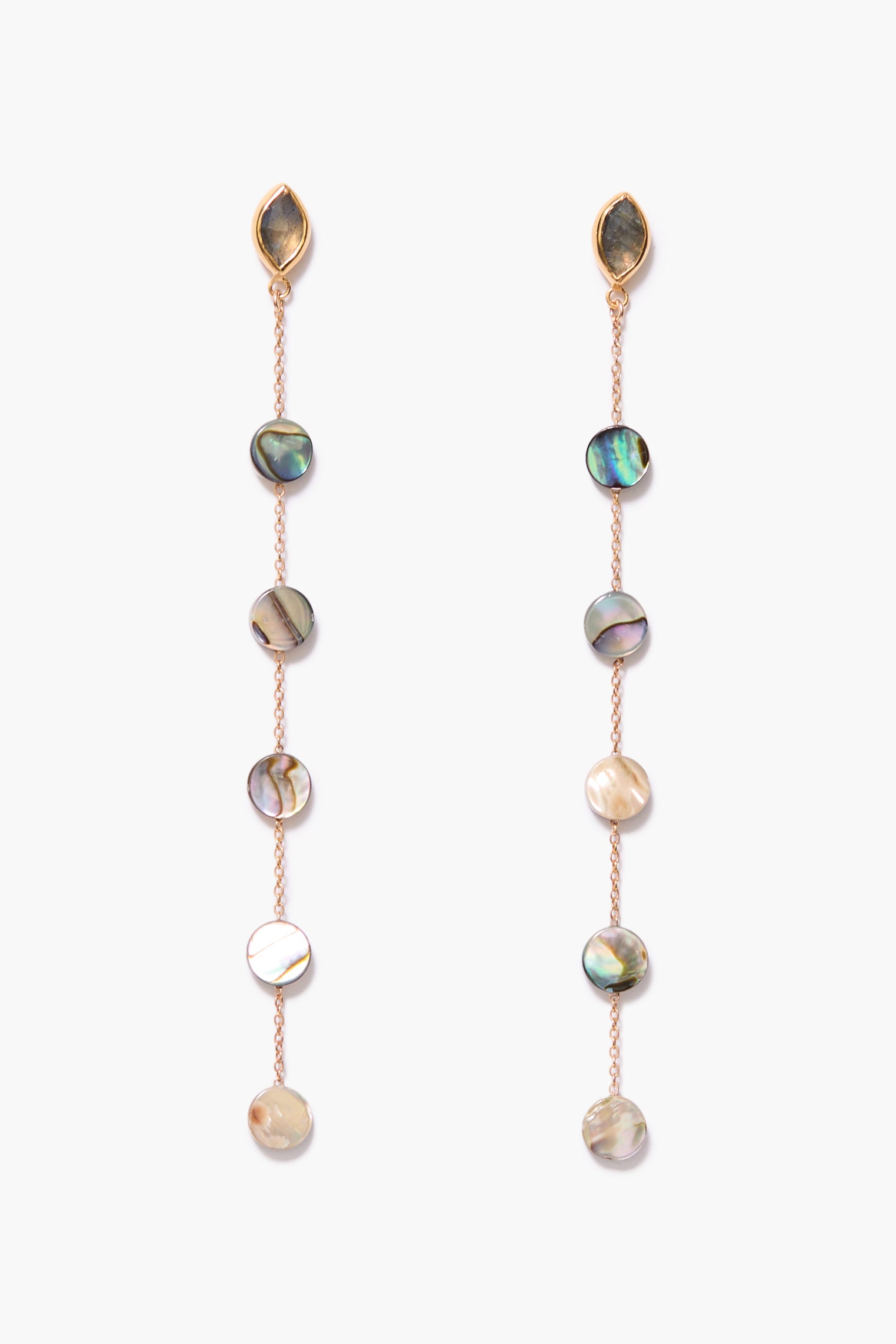 Chan Luu Abalone Drop Earrings