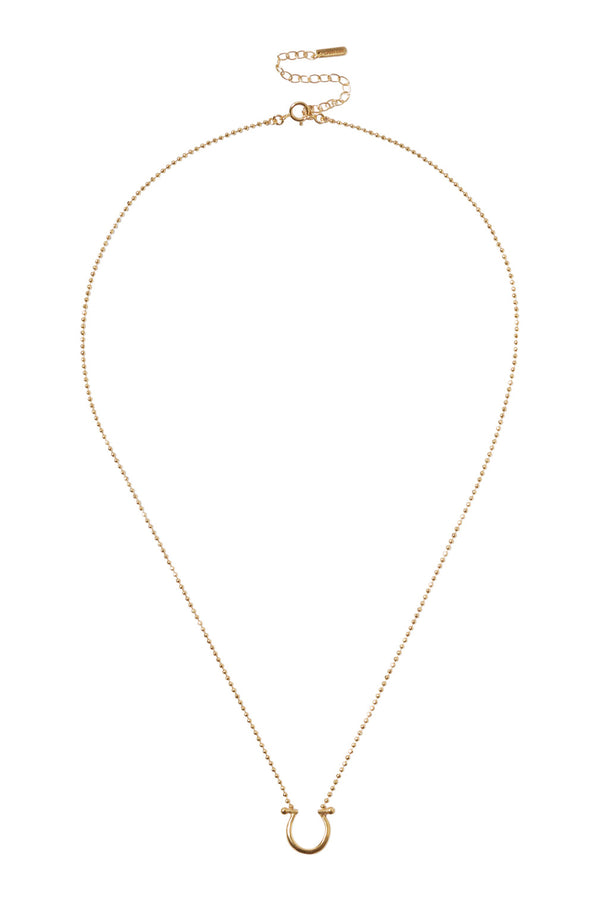 Chan Luu Horseshoe Necklace in Yellow Gold