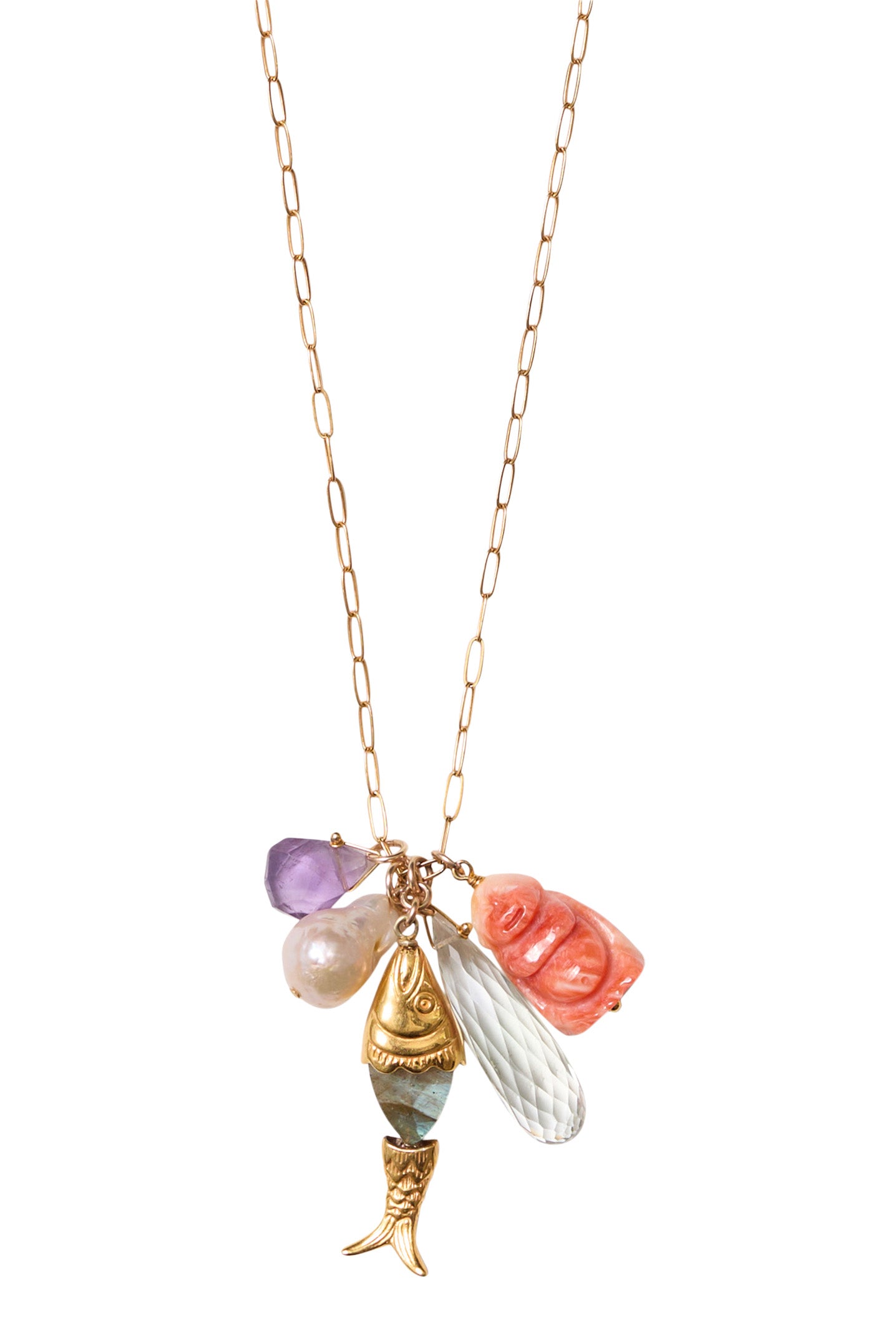 Chan Luu Charm Necklace in Multi