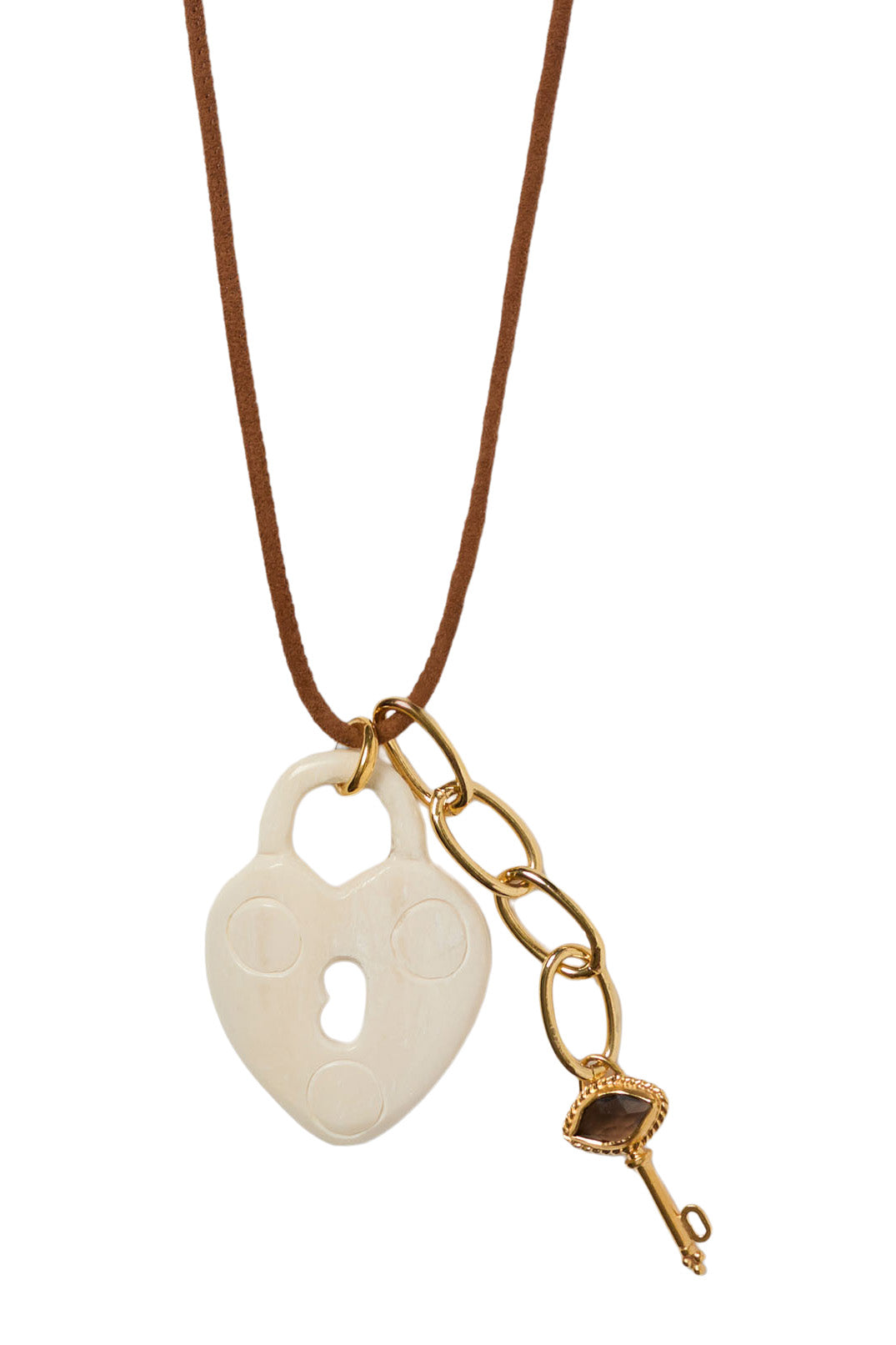 Chan Luu Heart Locket in White