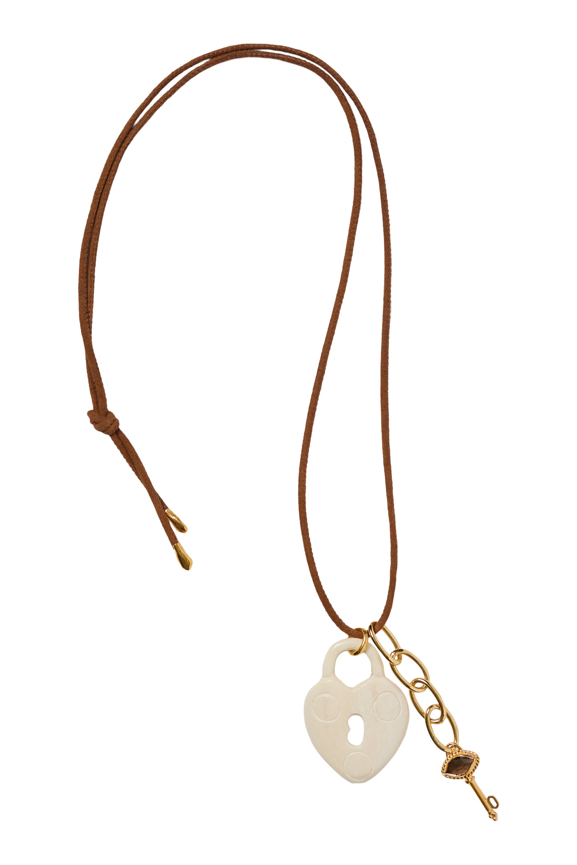 Chan Luu Heart Locket in White