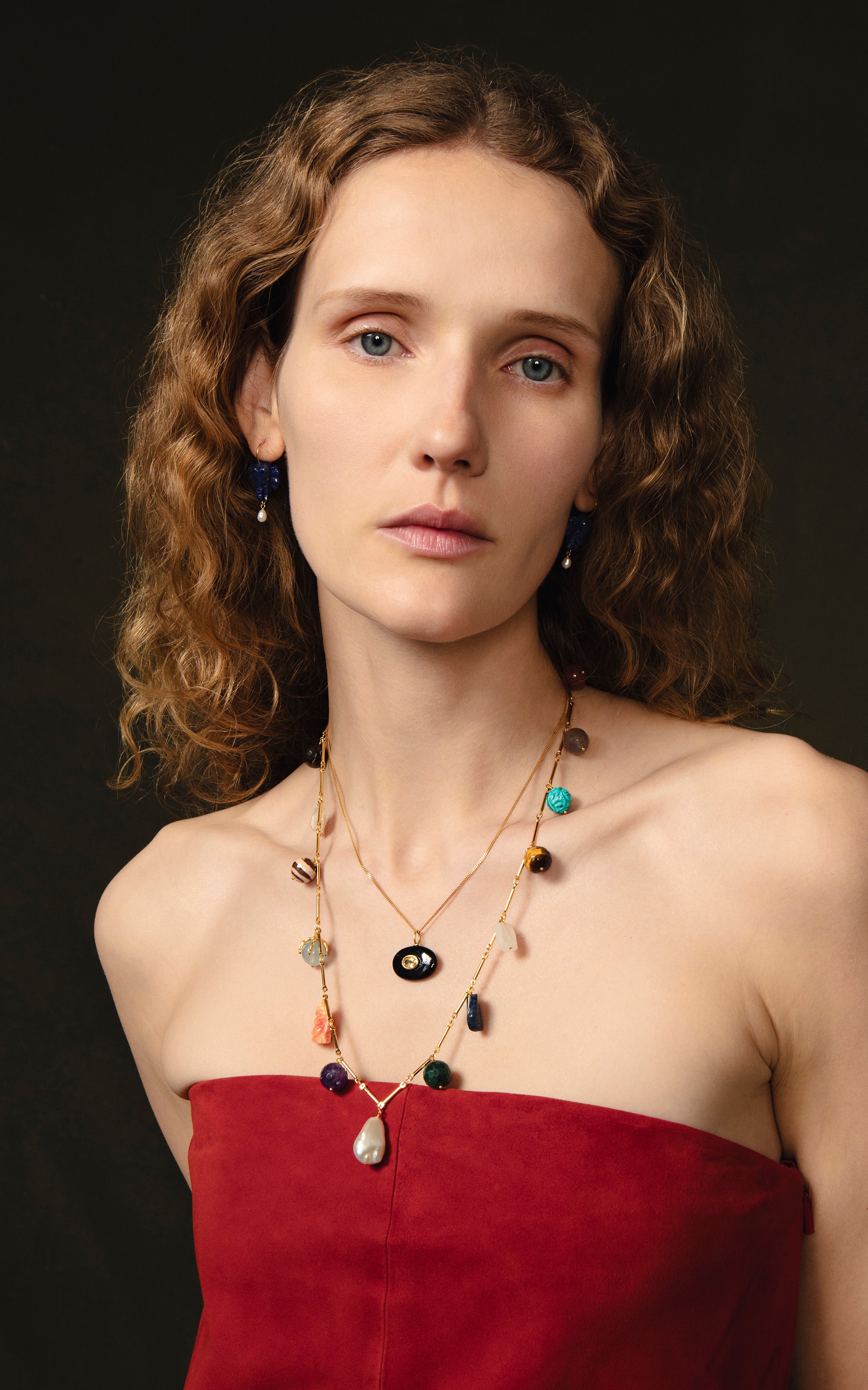 Chan Luu Charm Station Necklace in Multi